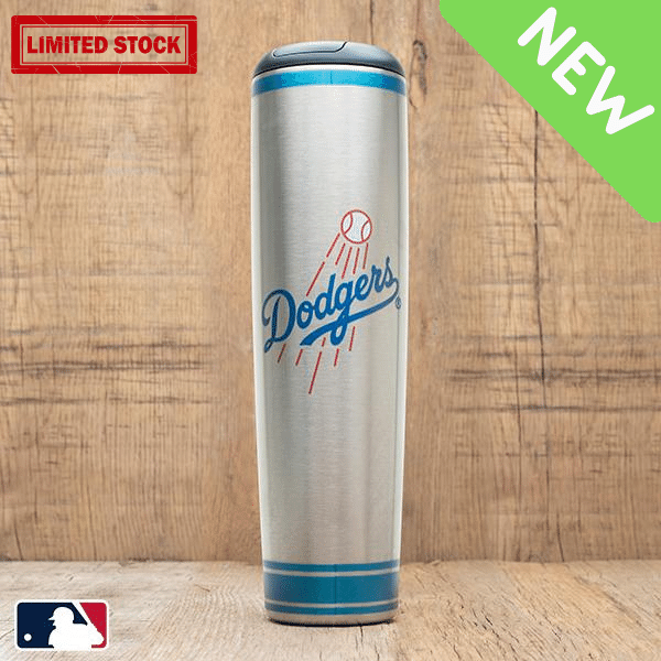 Los Angeles Dodgers Metal Dugout Mug Stainless Steel Baseball Bat Mug