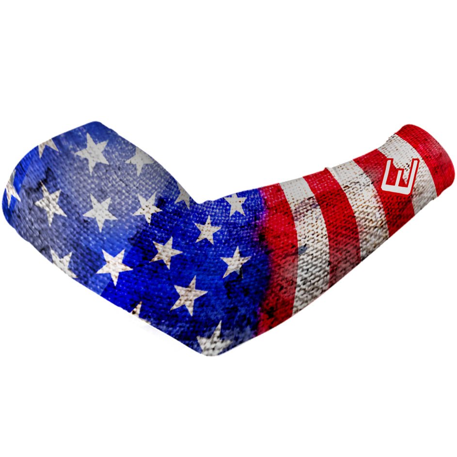 Bandana with American flag design on a white background