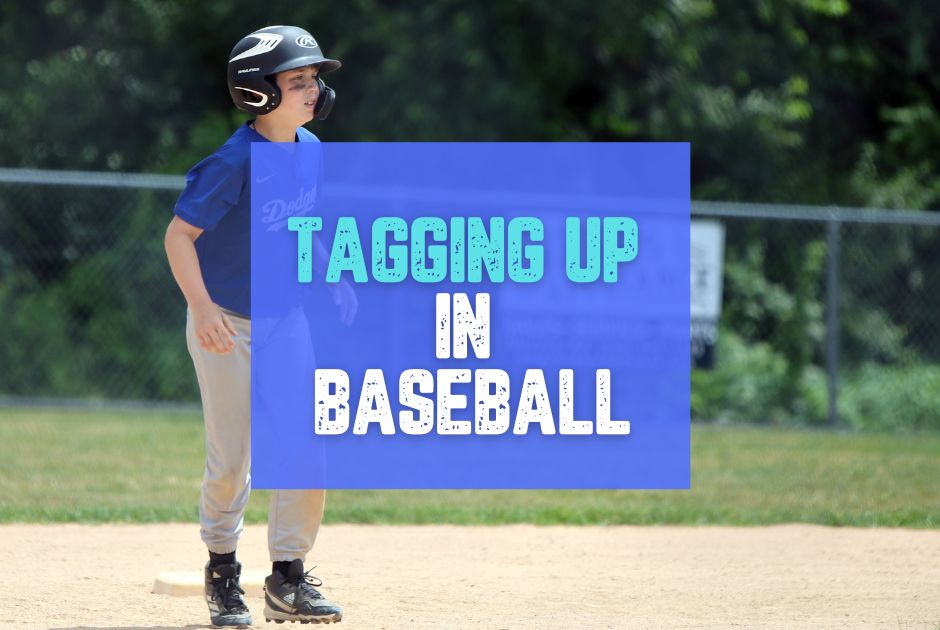 Collection of tagging up in baseball in a gallery layout