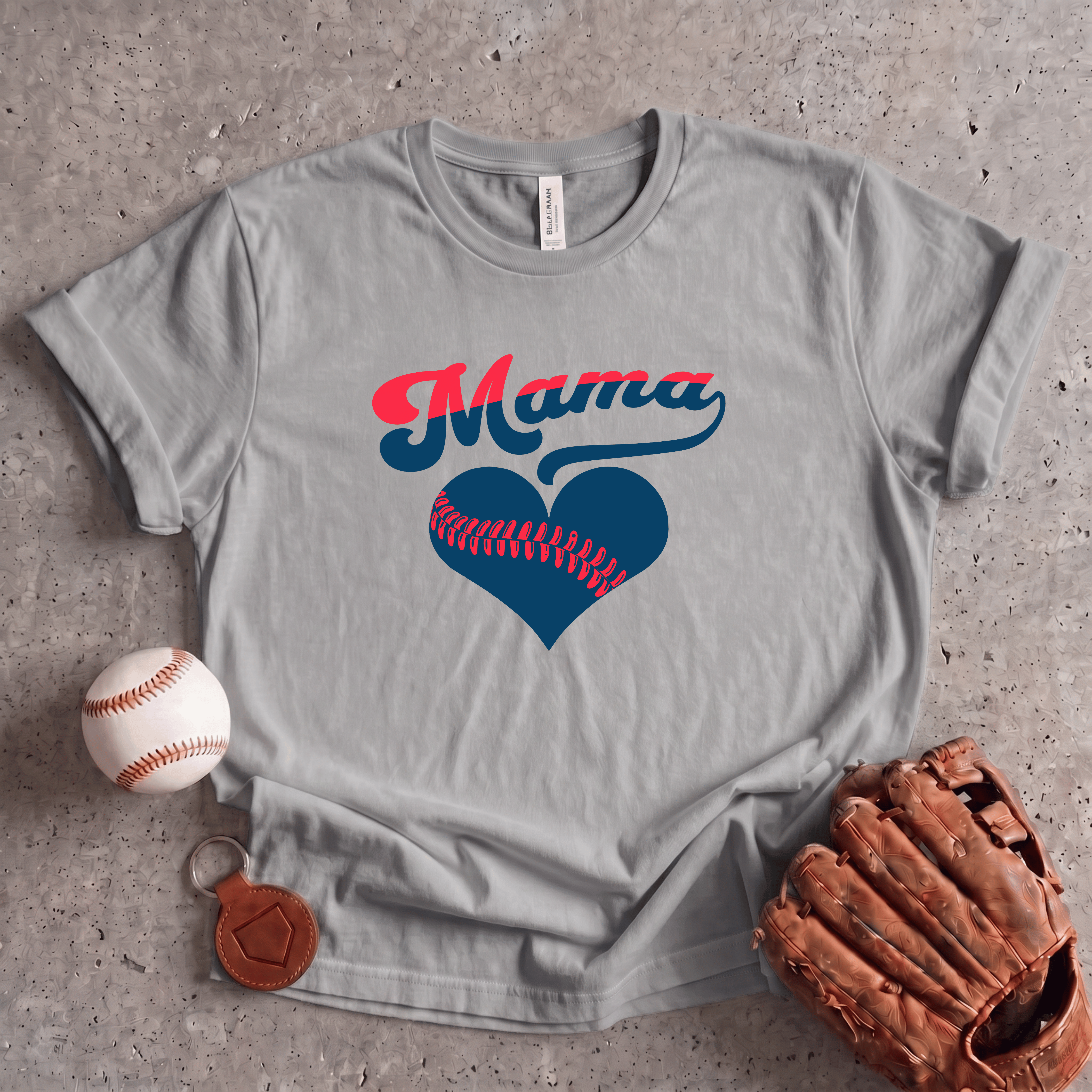 Collection of Baseball Mama T-Shirt in a gallery layout