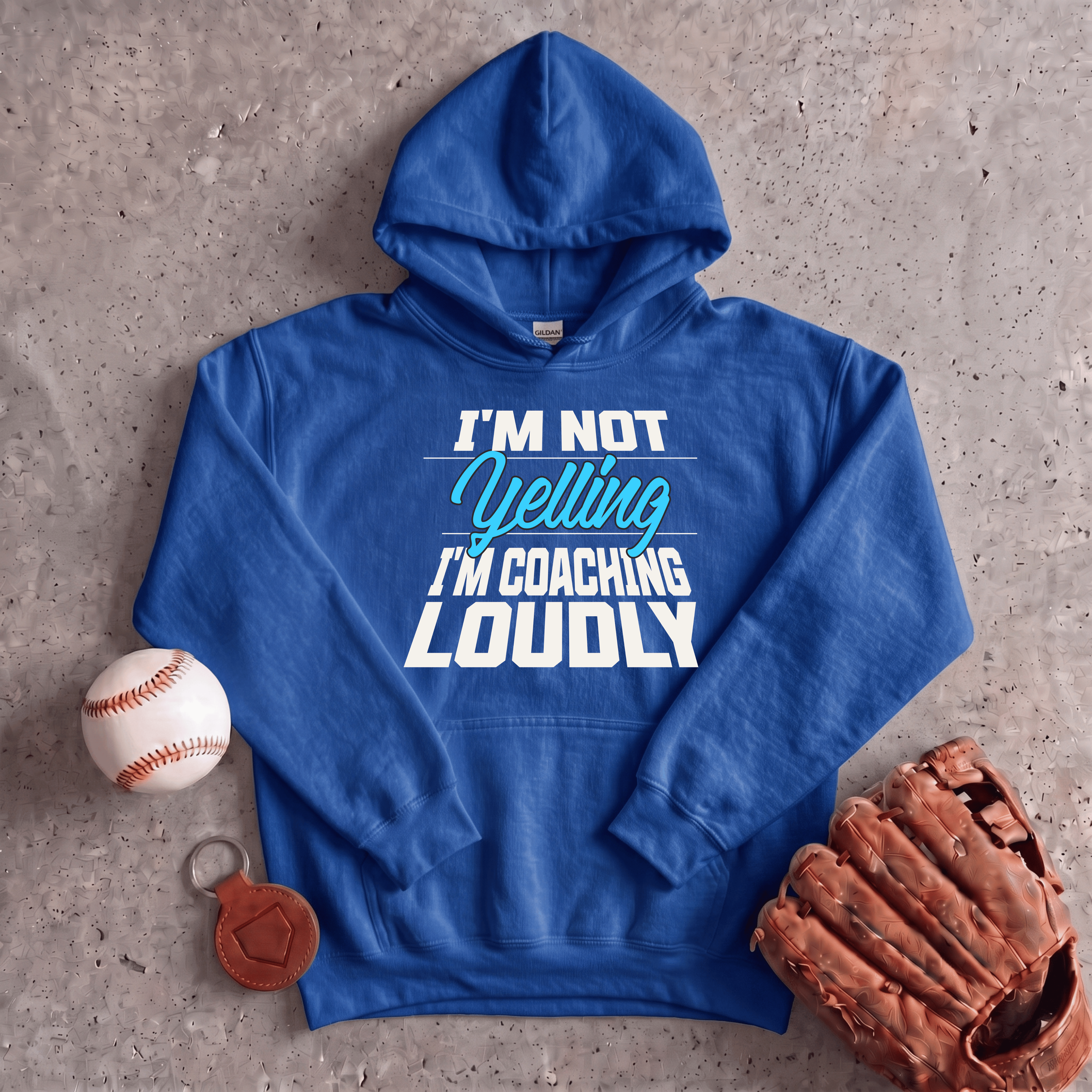 Collection of Im Not Yelling Im Coaching Loudly Hoodie in a gallery layout