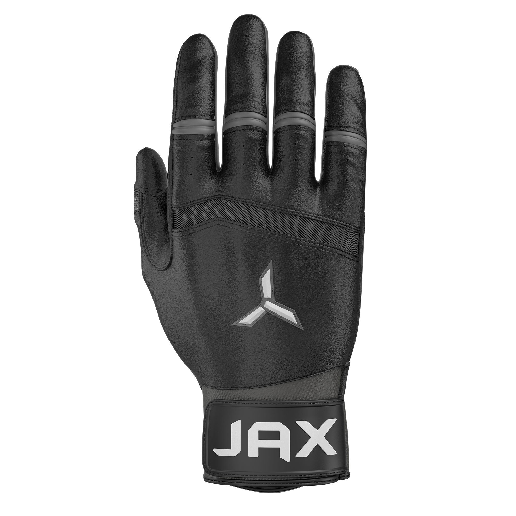 Collection of JAX Baseball Batting Gloves Onyx Black Pro Cuff in a gallery layout