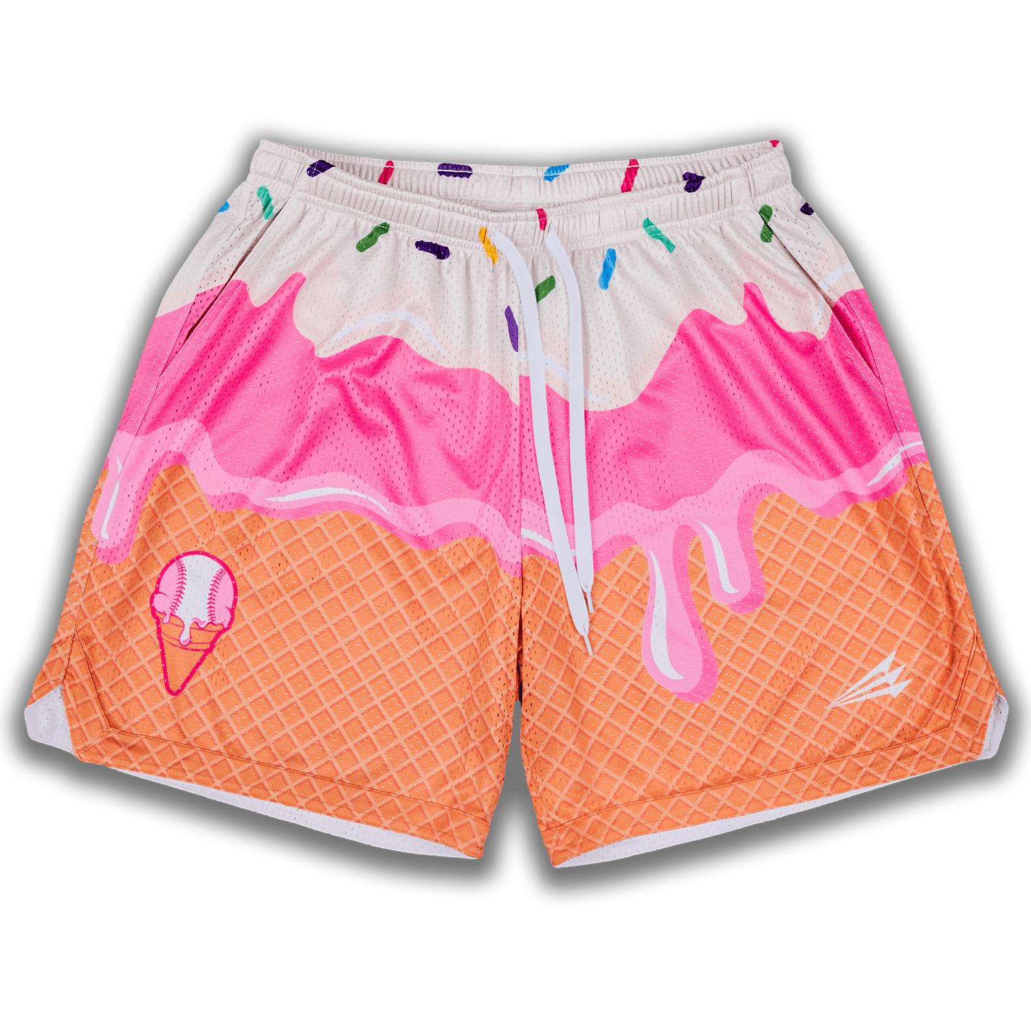 Collection of cream city baseball shorts in a gallery layout