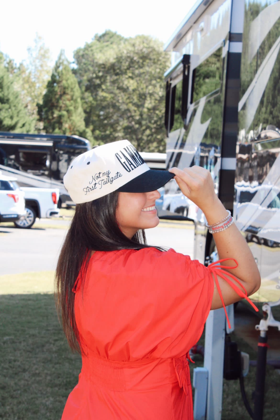 Gameday Not My First Tailgate Hat | Vintage Trucker Snapback