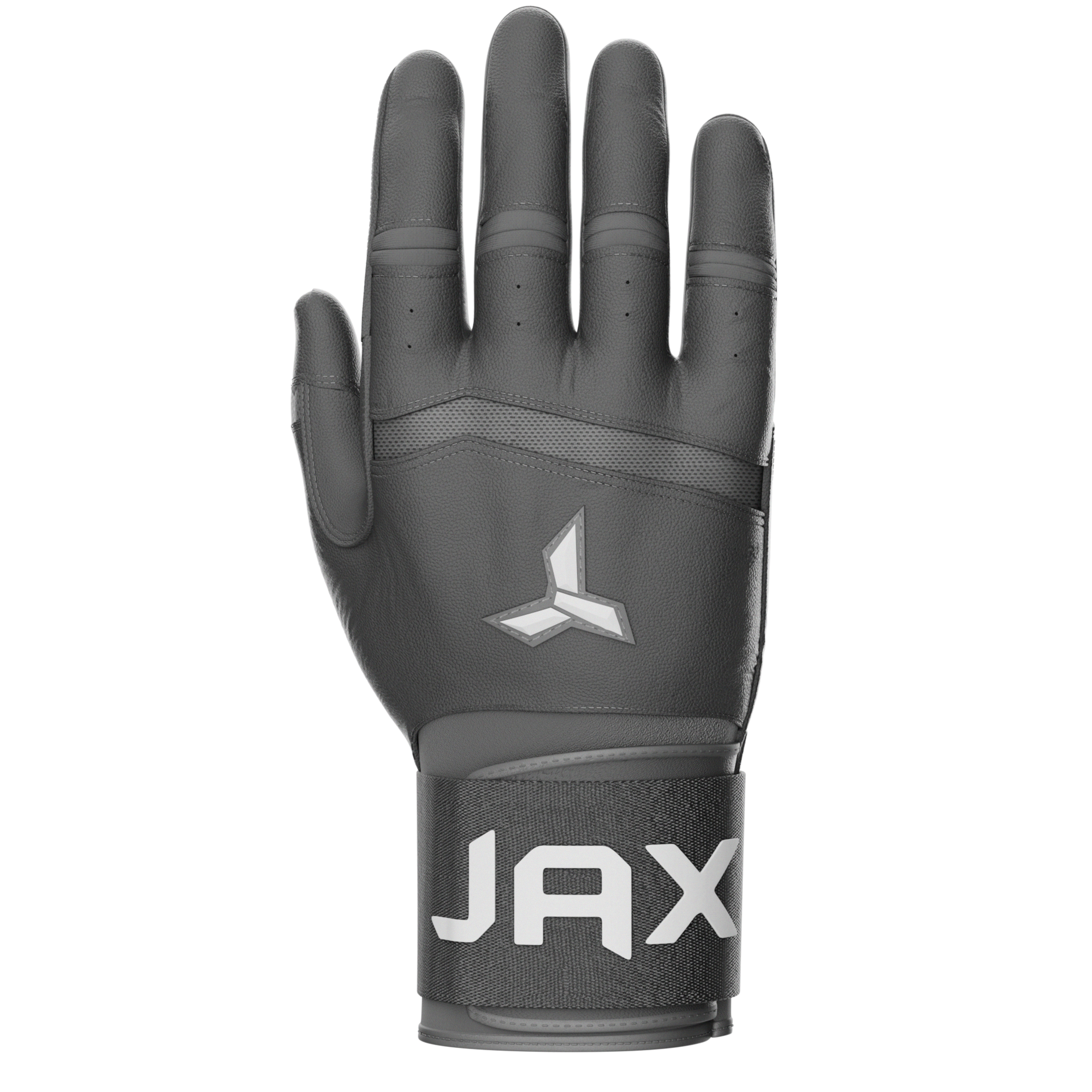 Collection of Black batting glove with JAX branding on a white background in a gallery layout
