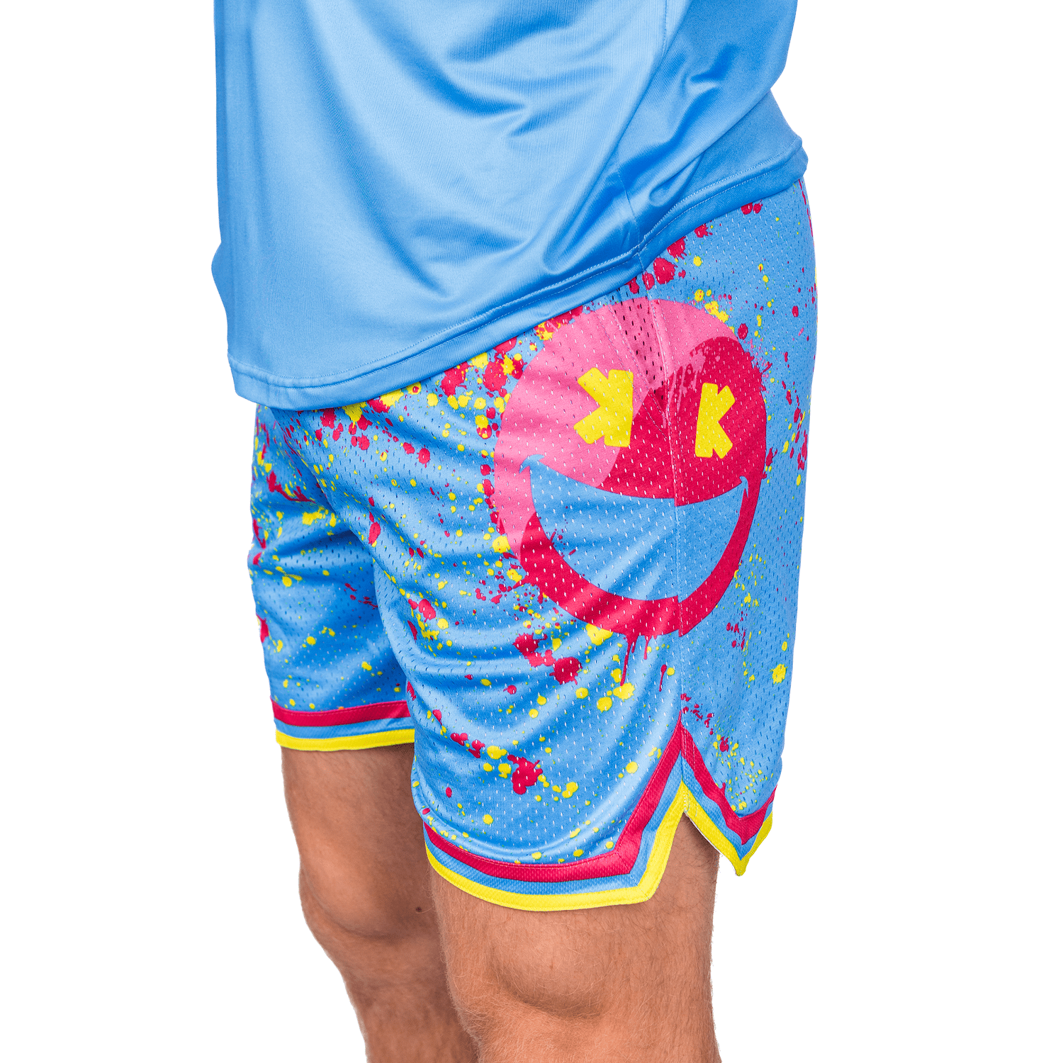 Collection of smiley k baseball short in a gallery layout