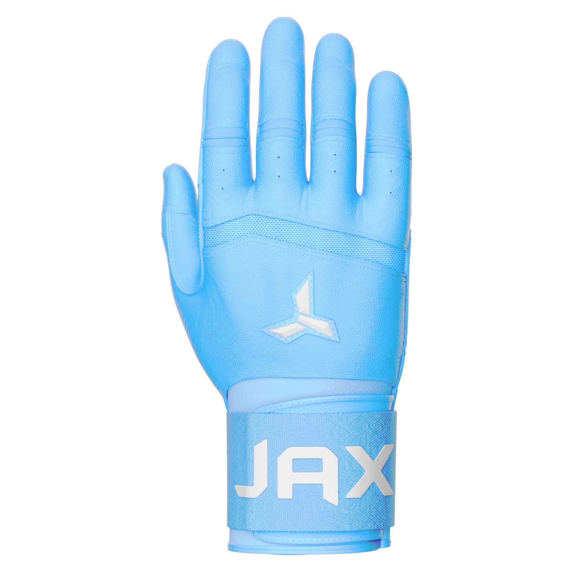 Collection of JAX Batting Gloves Baby Blue Strap Cuff in a gallery layout