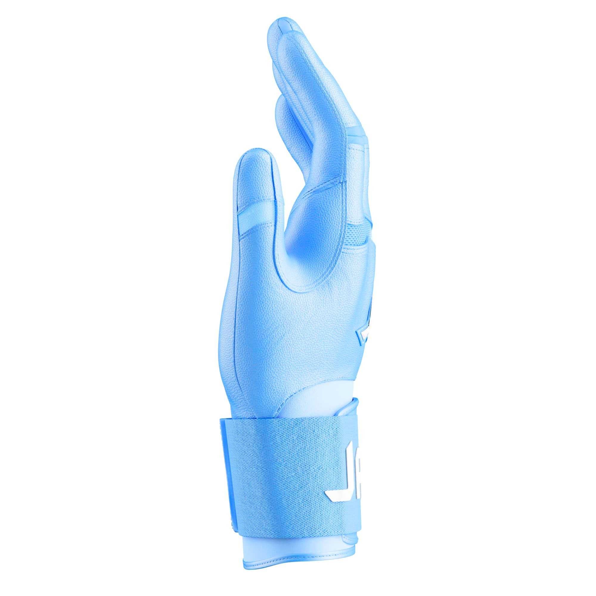 Collection of JAX Batting Gloves Baby Blue Strap Cuff in a gallery layout