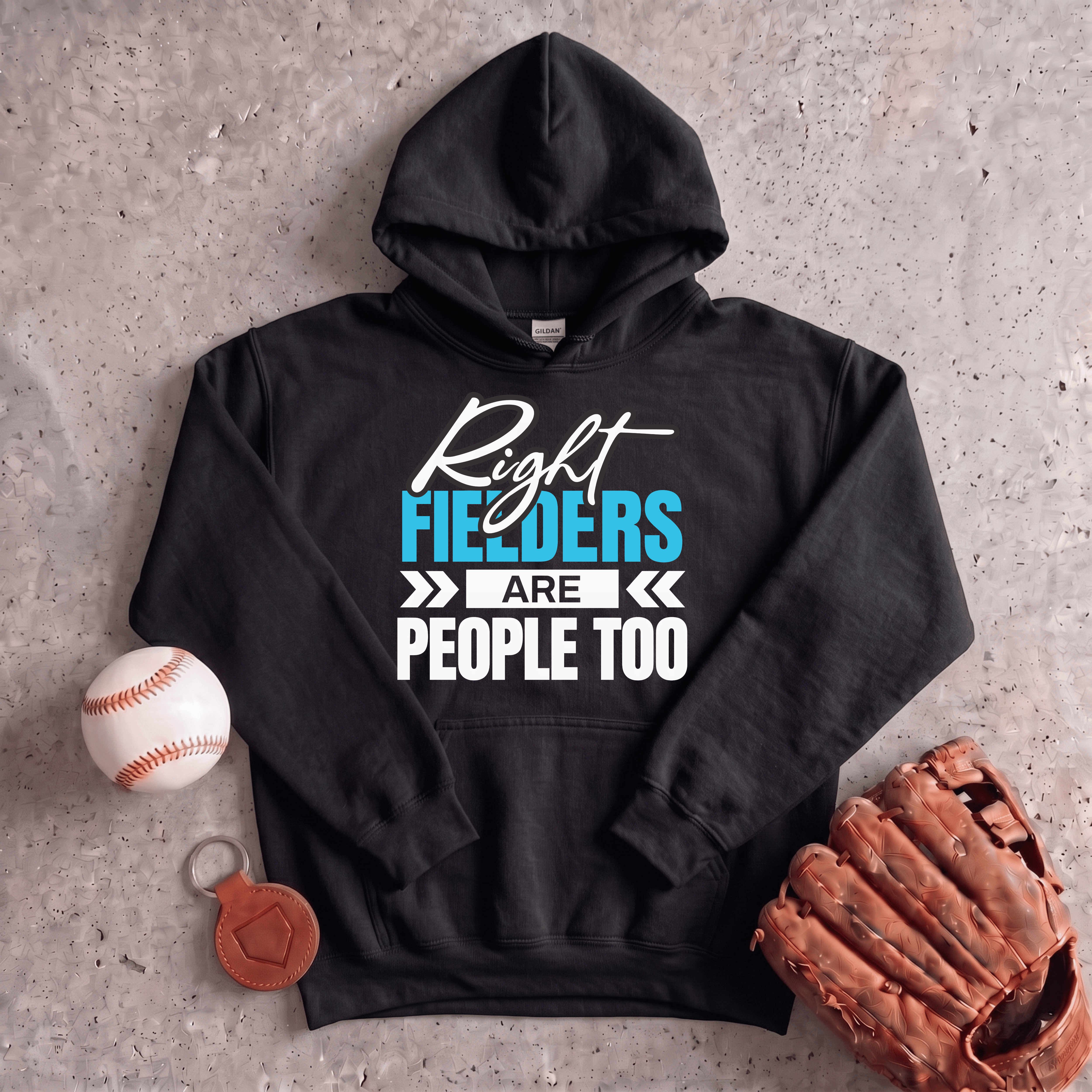 Collection of Right Fielders Are People Too Hoodie in a gallery layout
