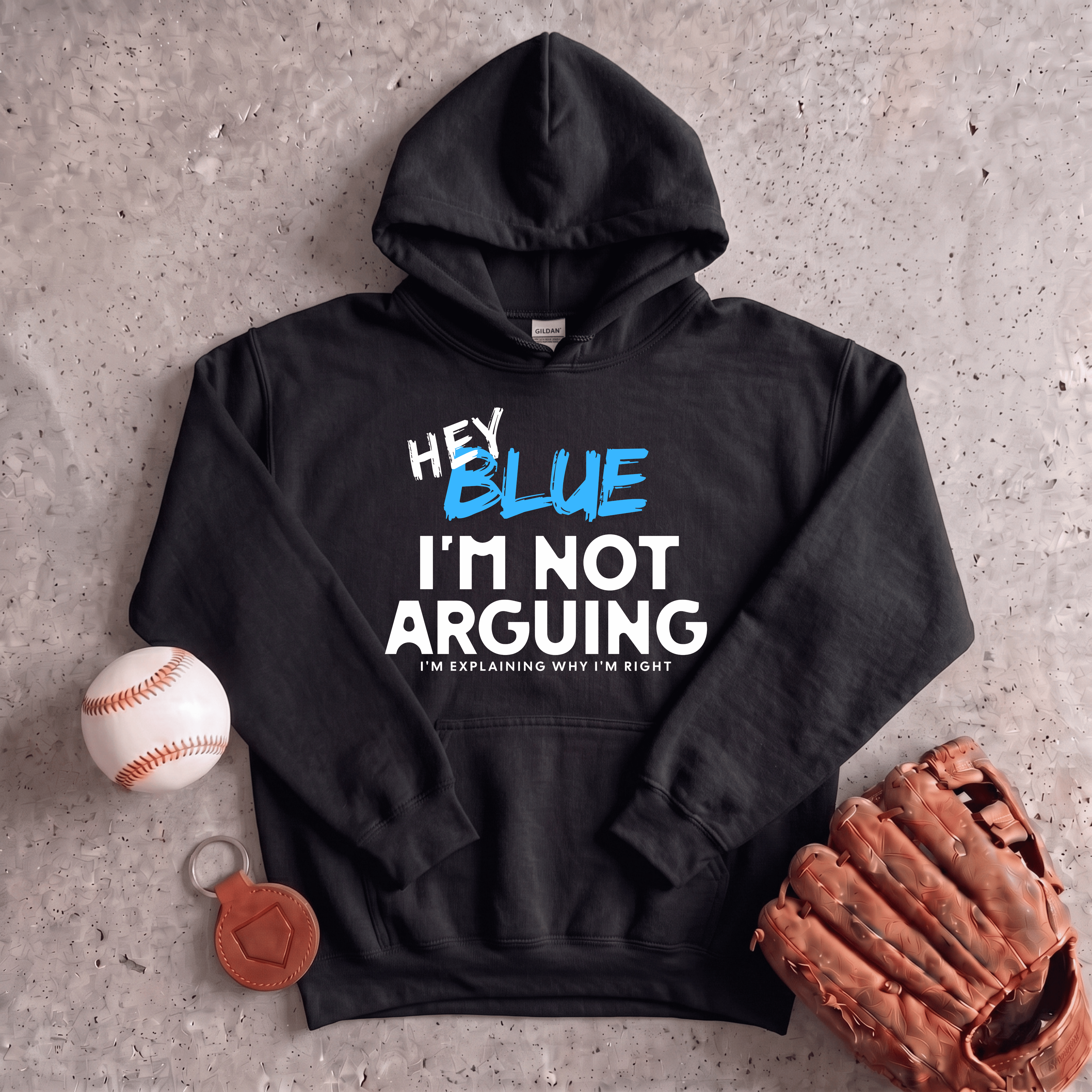 Collection of Hey Blue Im Not Arguing Hoodie in a gallery layout