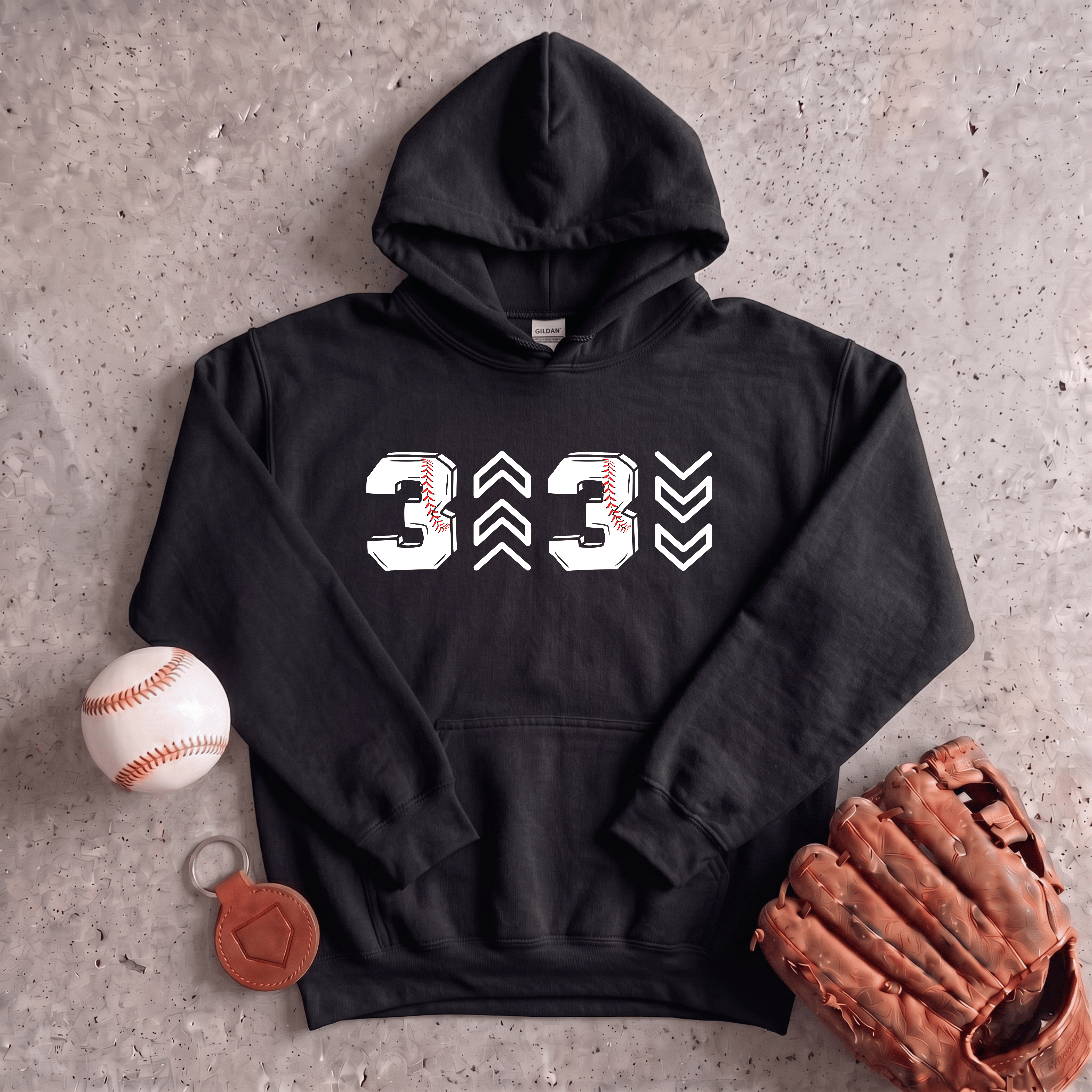 Collection of Three Up Three Down Hoodie in a gallery layout