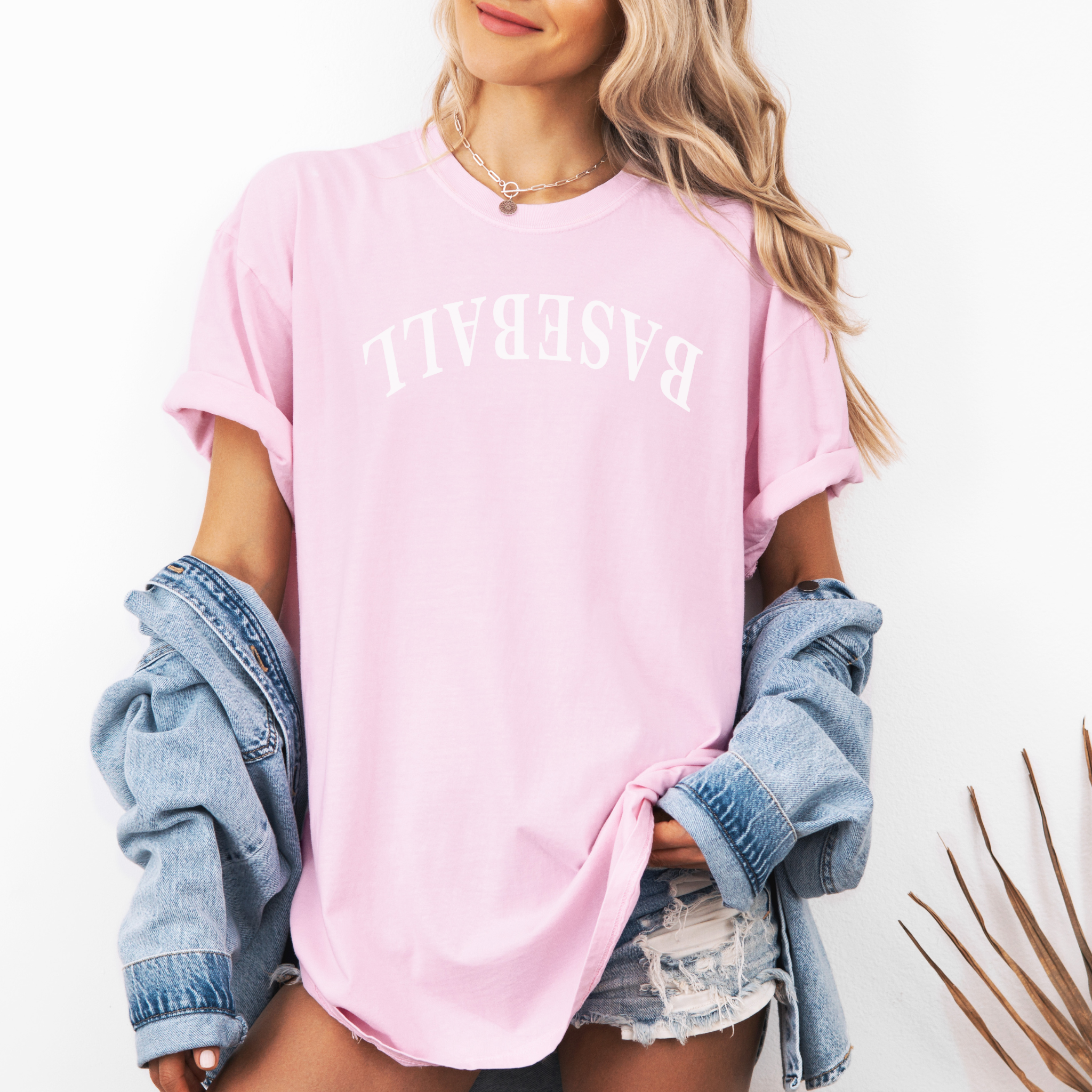 Collection of Baseball Upside Down Tee Shirt in a gallery layout