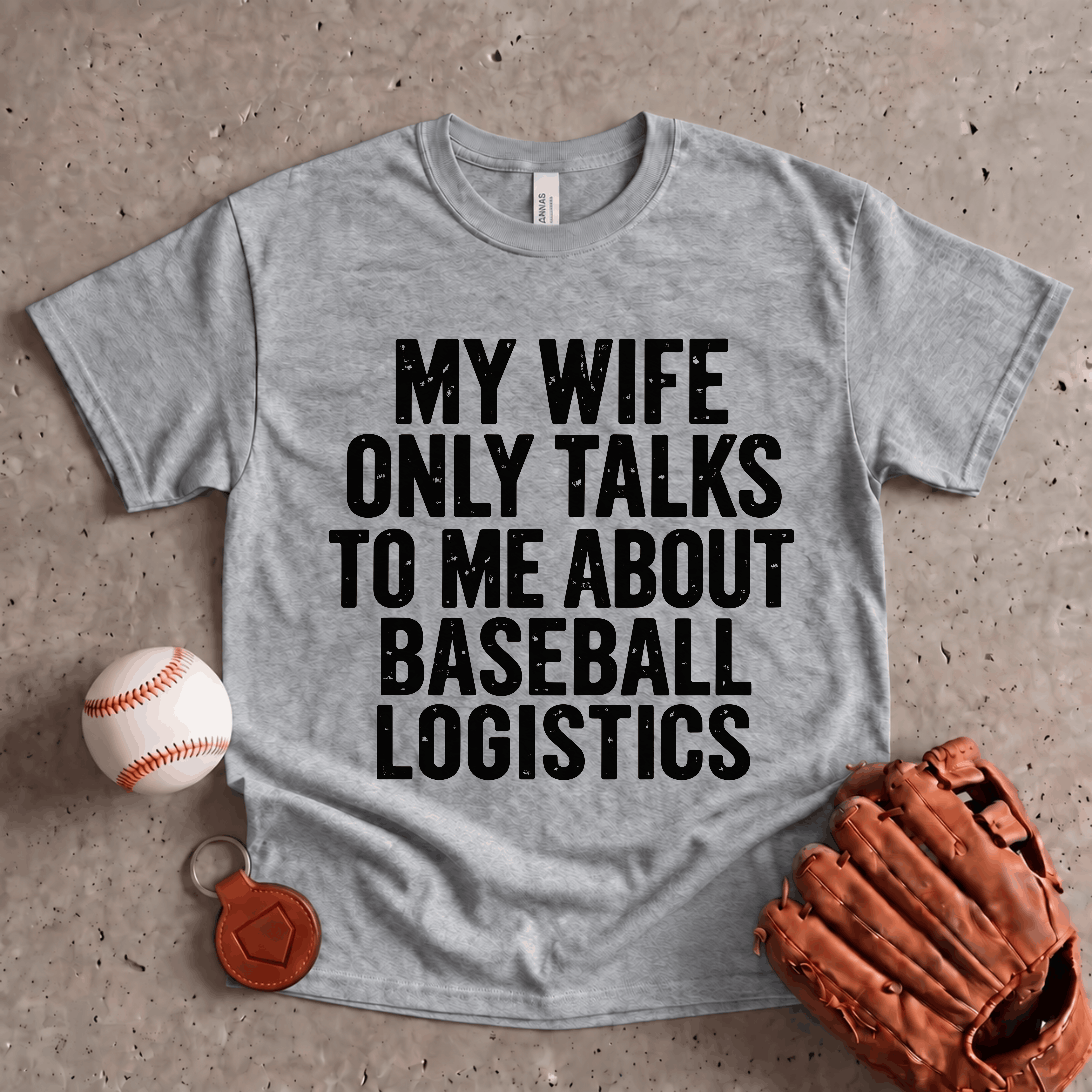 Collection of Baseball Logistics T-Shirt in a gallery layout