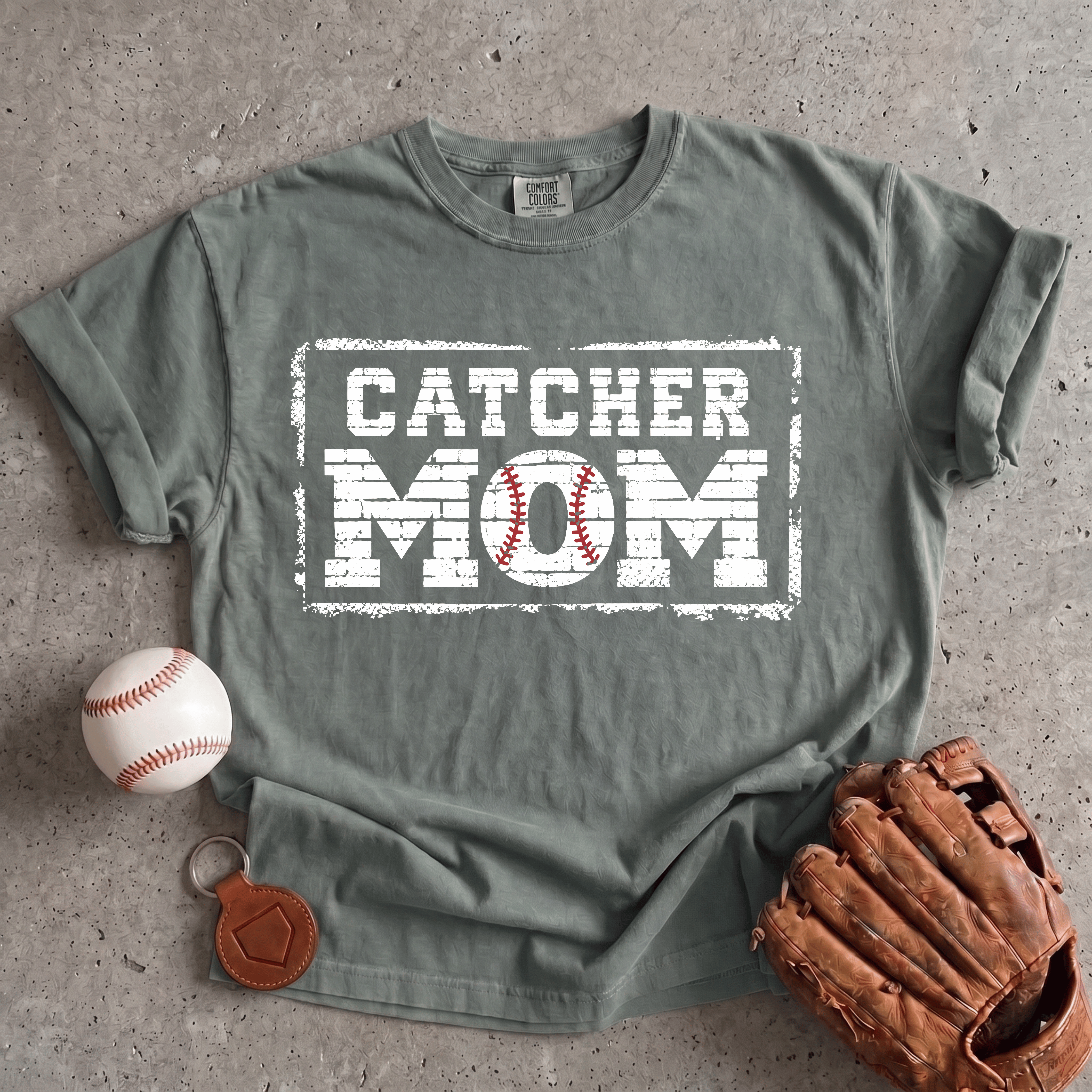Collection of Catcher Mom T-Shirt in a gallery layout