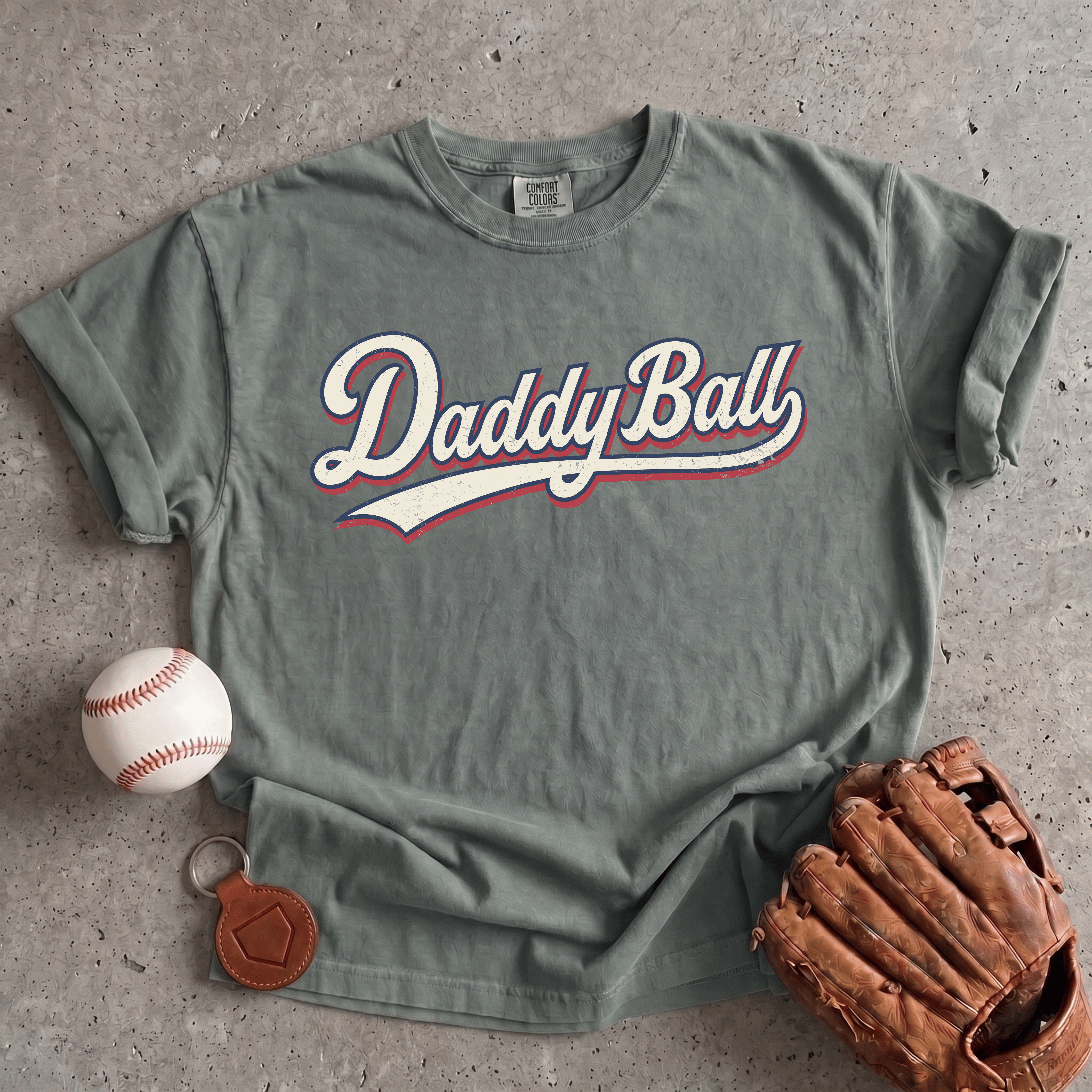 Collection of Daddy Ball Baseball Mom T-Shirt in a gallery layout