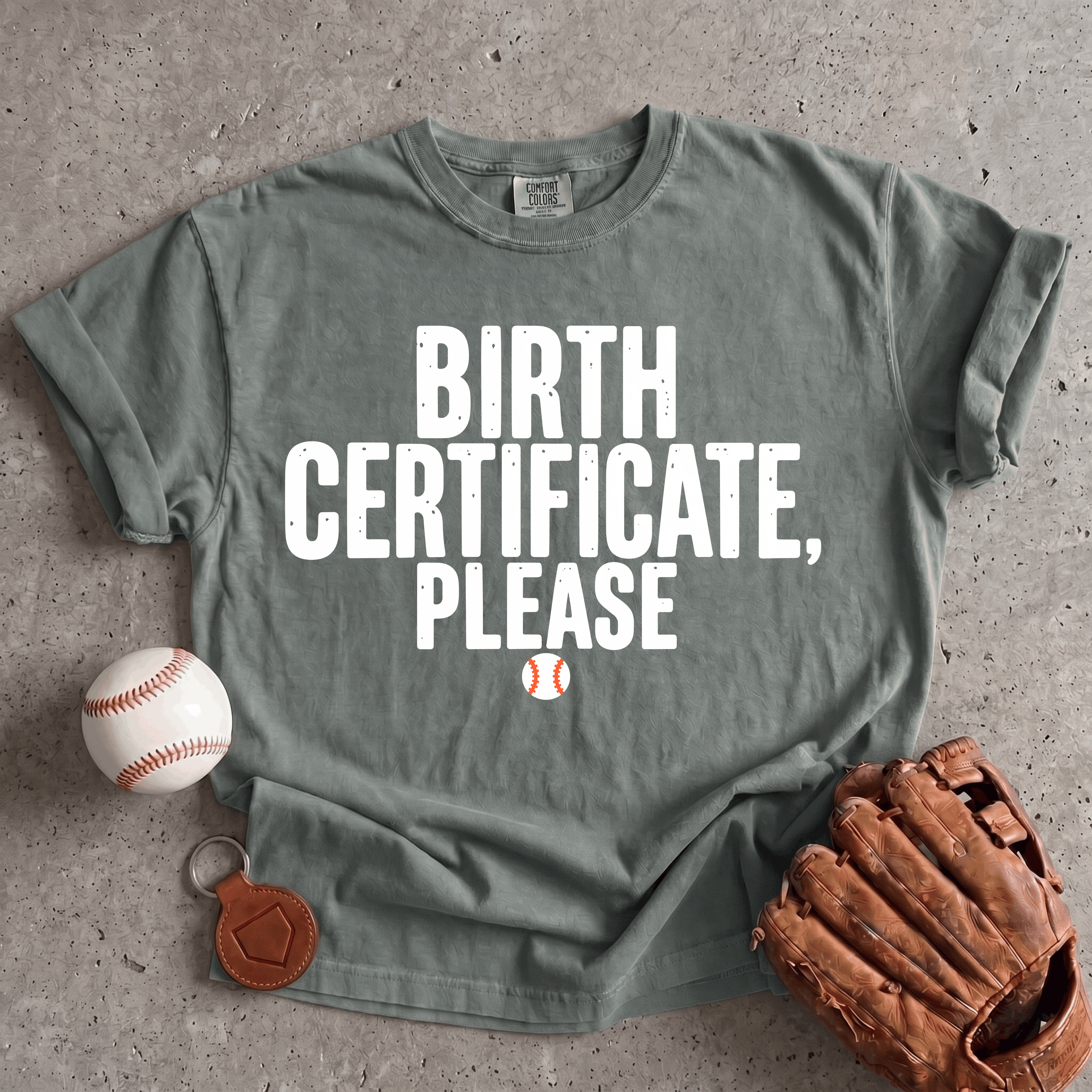 Collection of Birth Certificate T-Shirt in a gallery layout