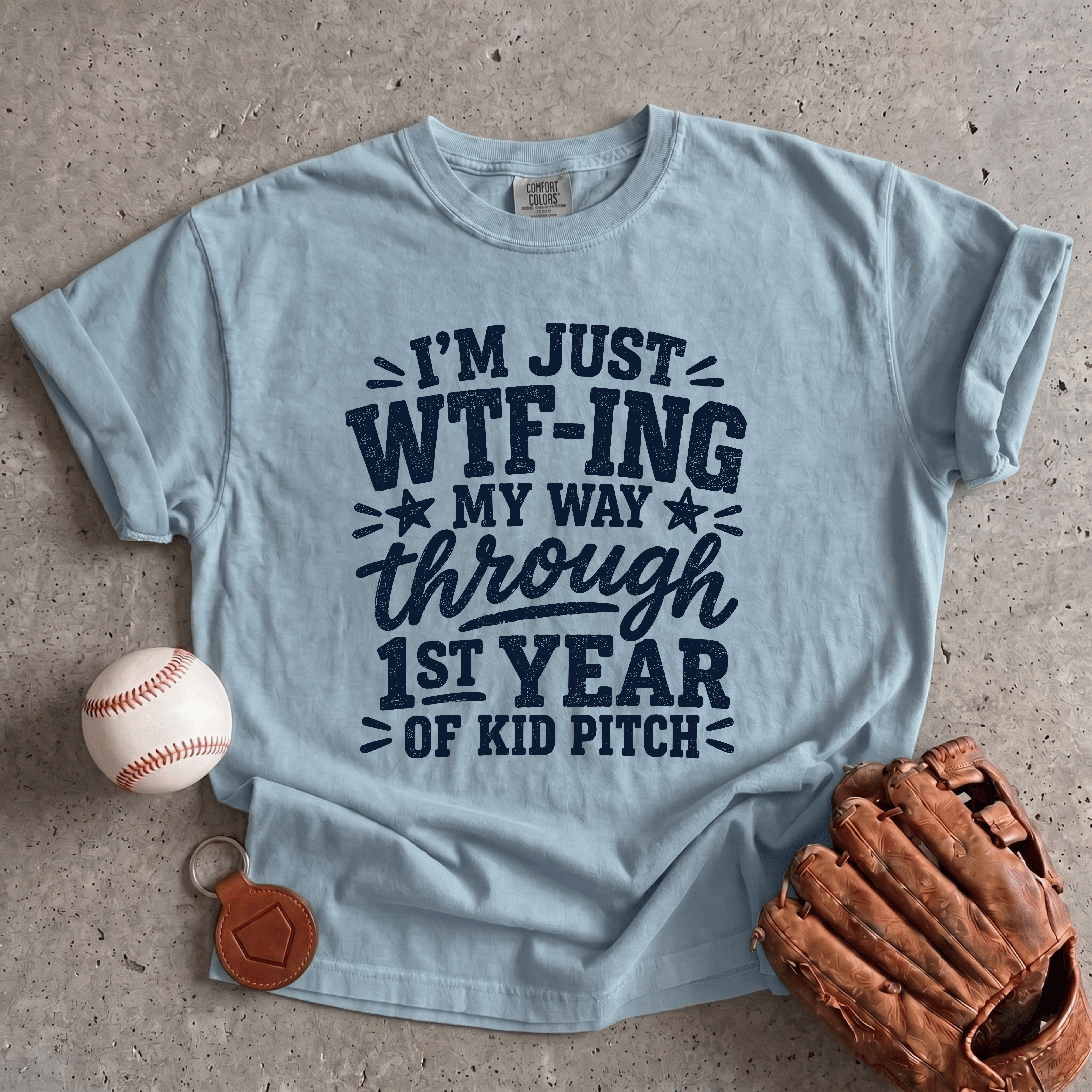 Collection of First Year Kid Pitch T-Shirt in a gallery layout