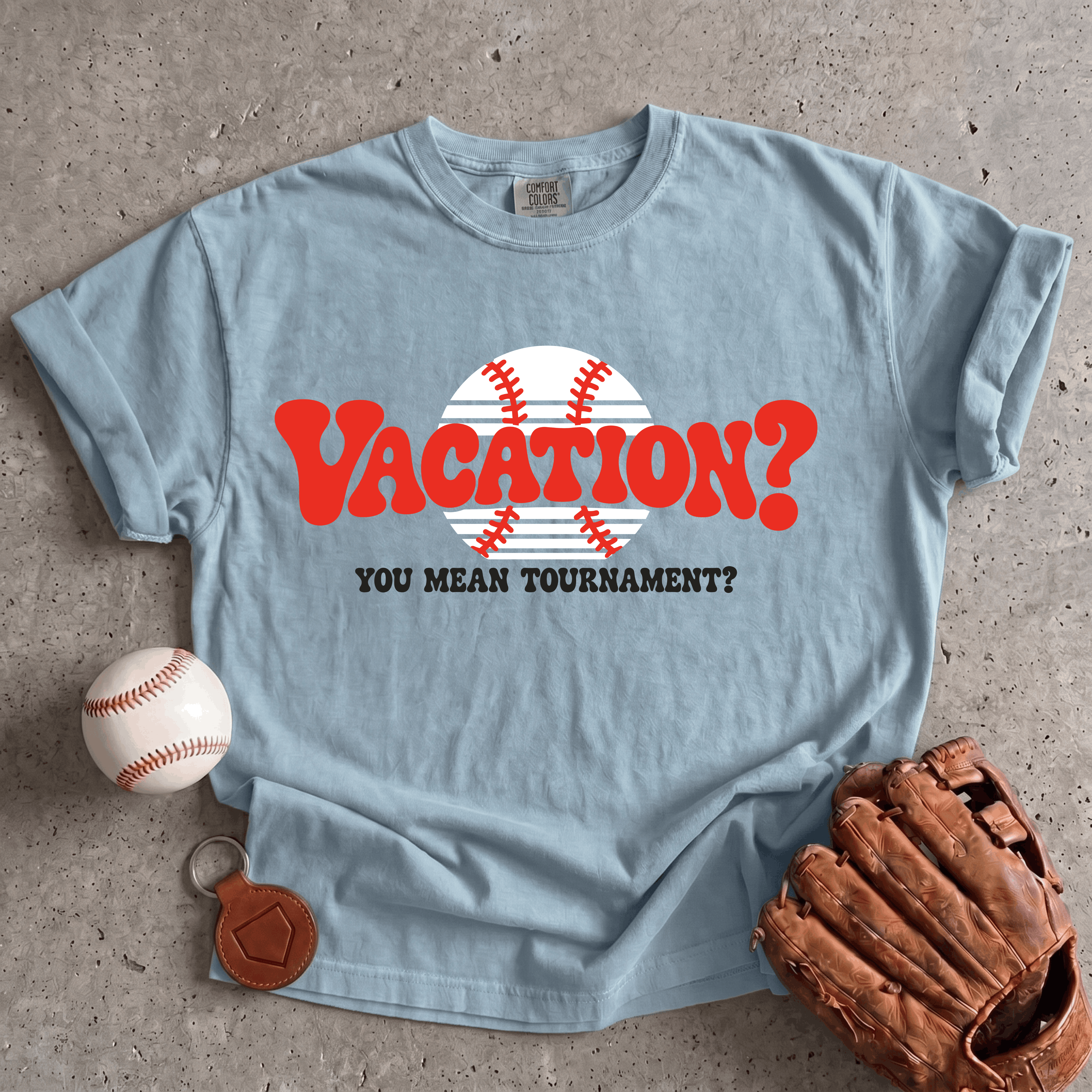 Collection of Baseball Vacation T-Shirt in a gallery layout