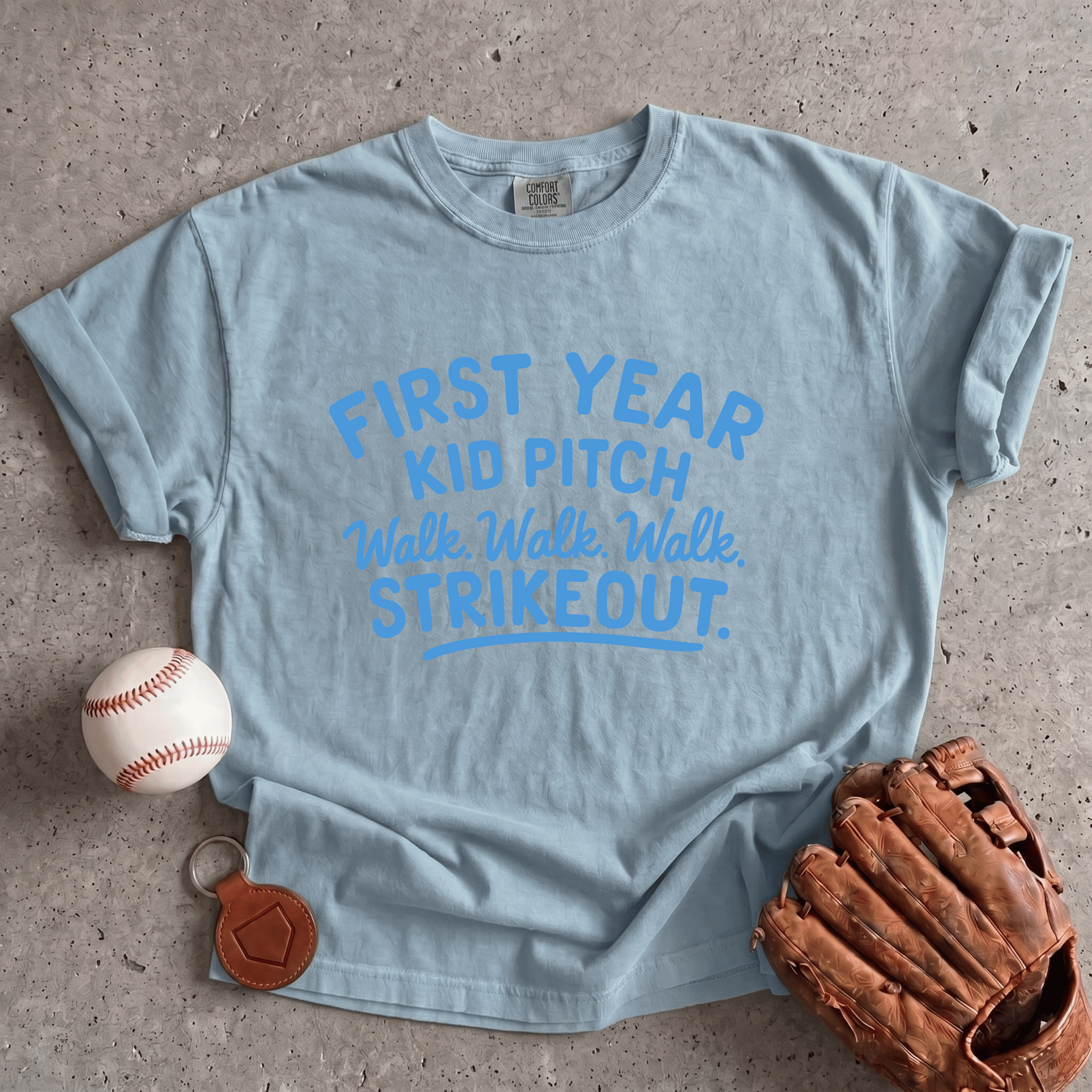 Collection of First Year Kid Pitch T-Shirt in a gallery layout