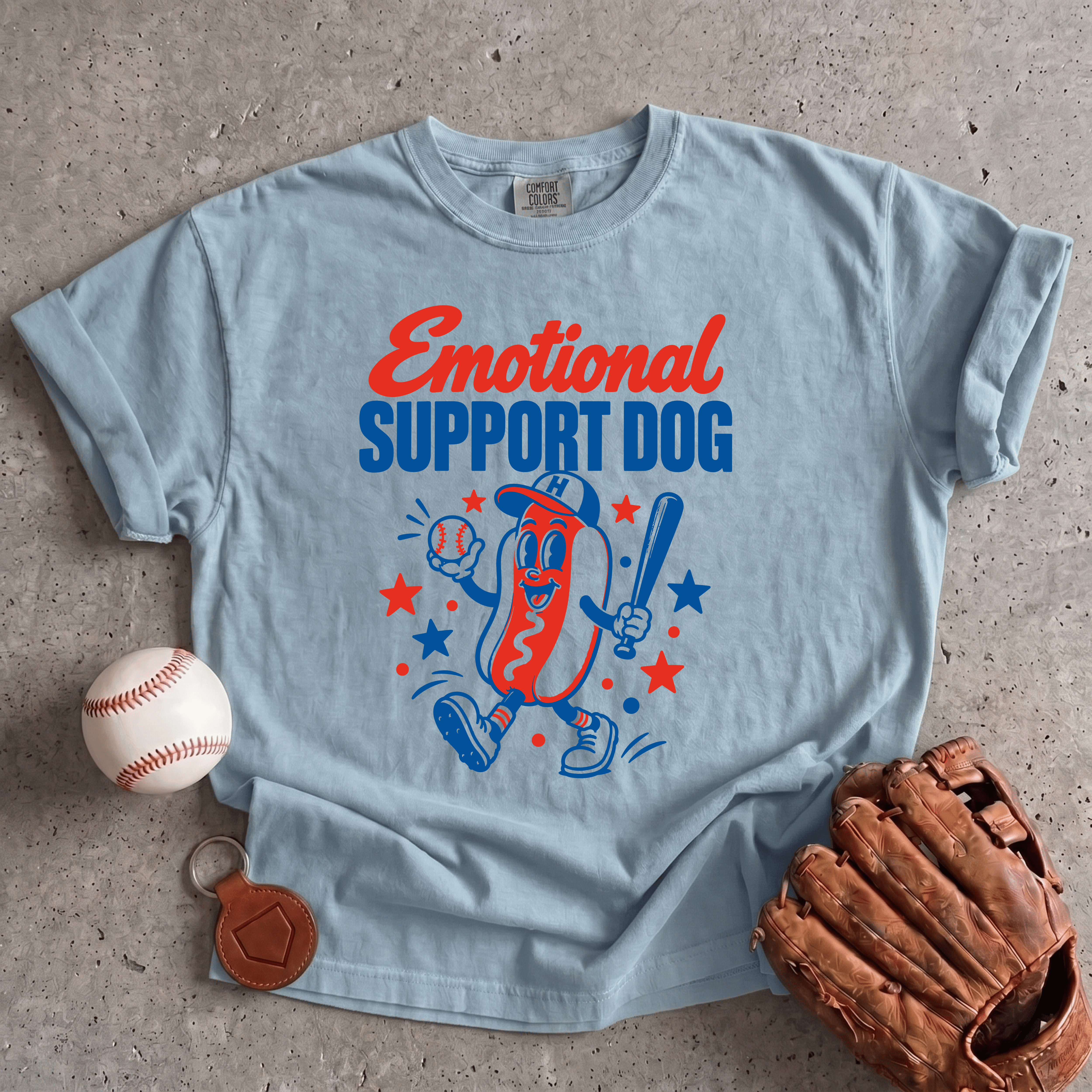 Collection of Emotional Support Dog T-Shirt in a gallery layout
