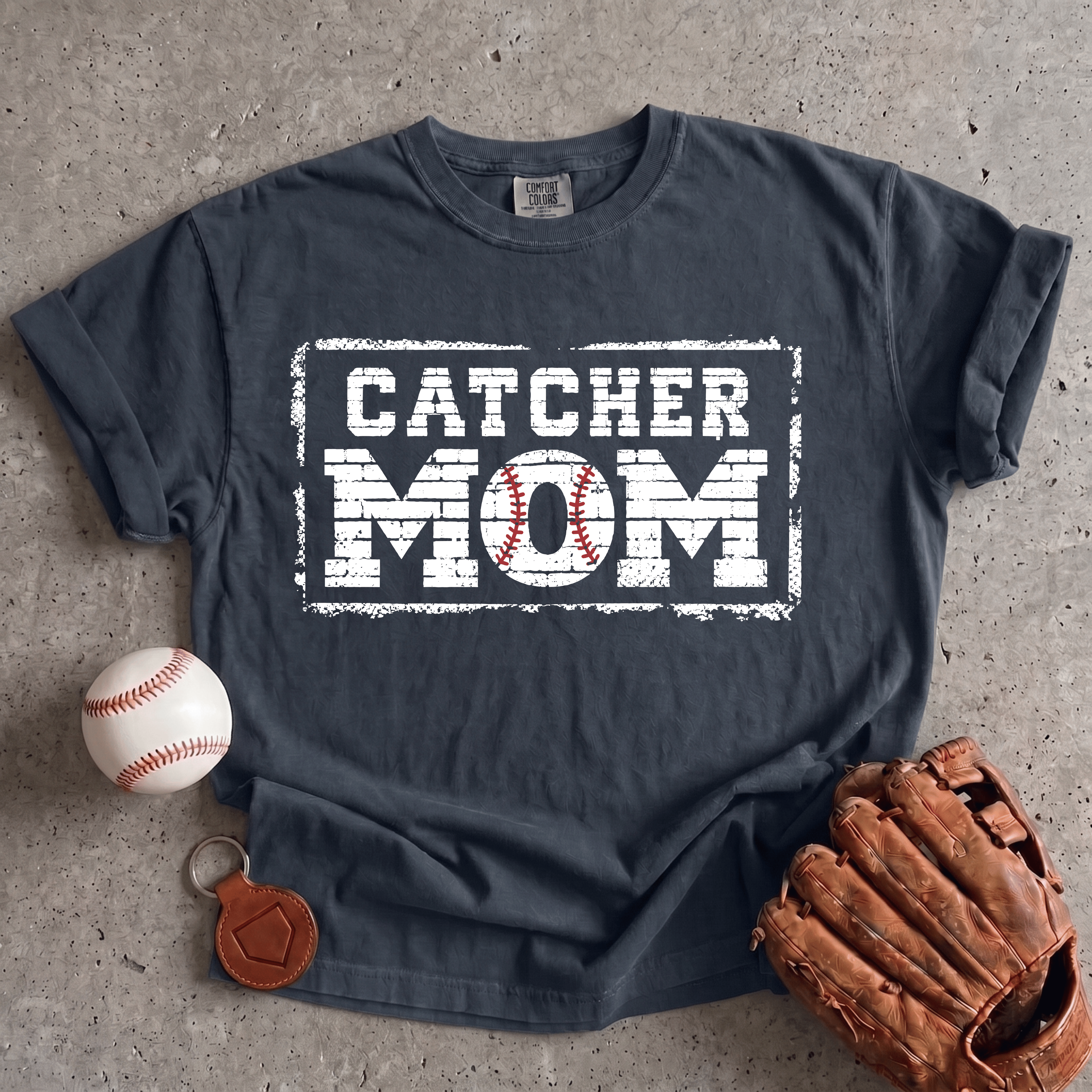 Collection of Catcher Mom T-Shirt in a gallery layout