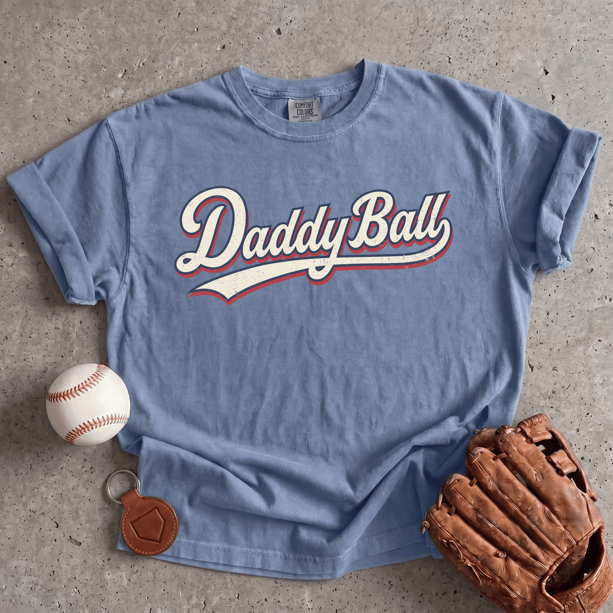 Daddy Ball Baseball Mom T-Shirt