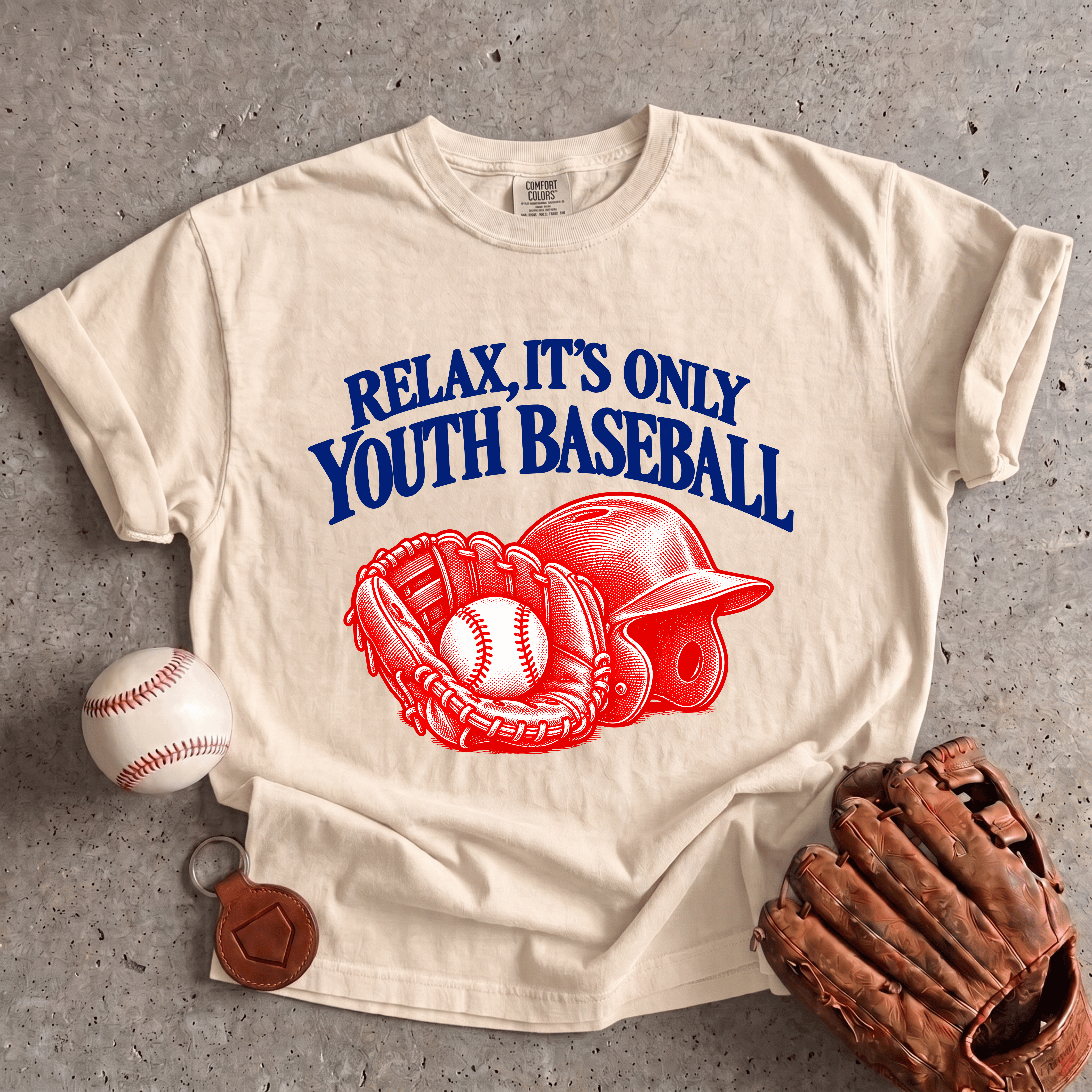 Collection of Relax, It’s Only Youth Baseball T-Shirt in a gallery layout