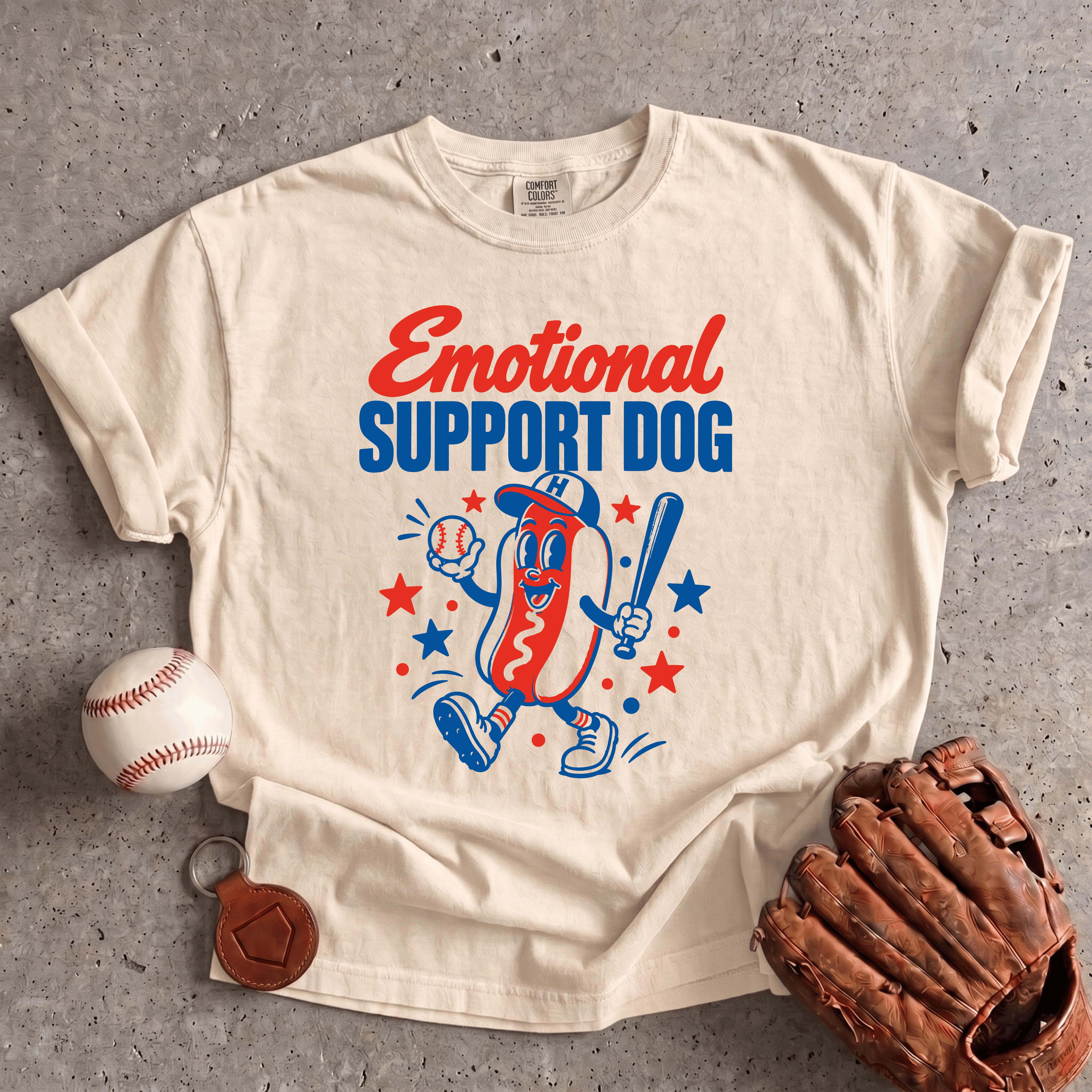 Collection of Emotional Support Dog T-Shirt in a gallery layout
