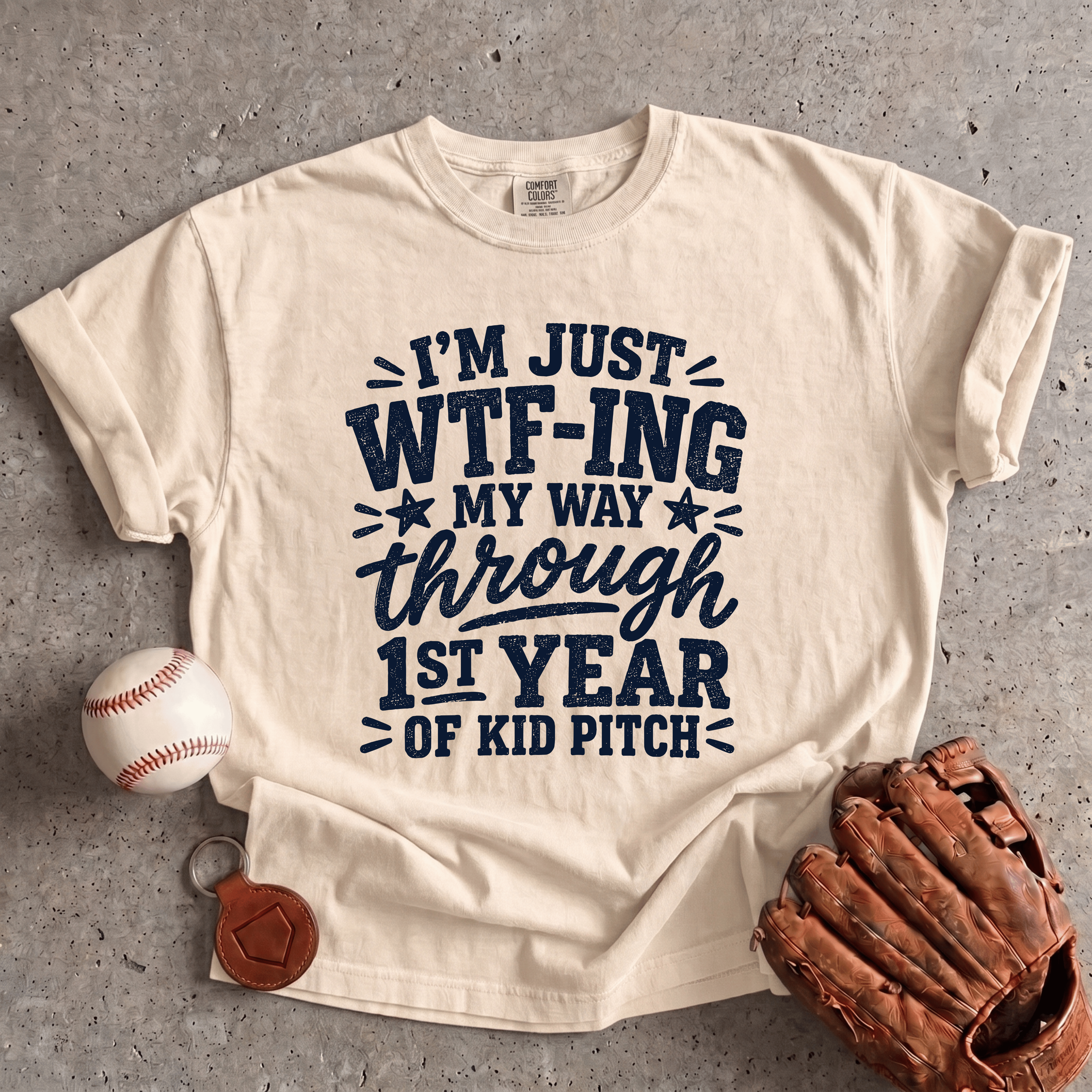 Collection of First Year Kid Pitch T-Shirt in a gallery layout