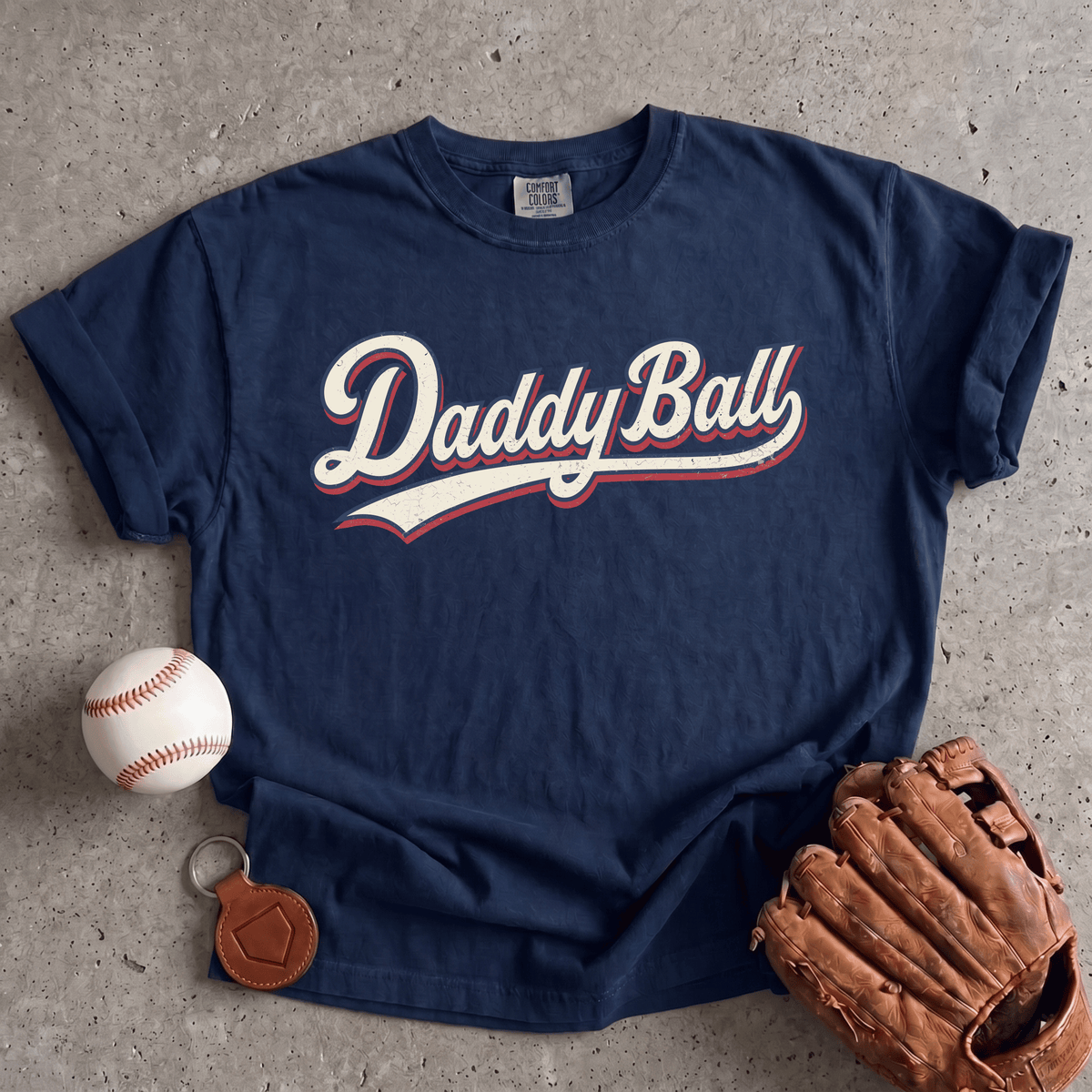 Daddy Ball Baseball Mom T-Shirt