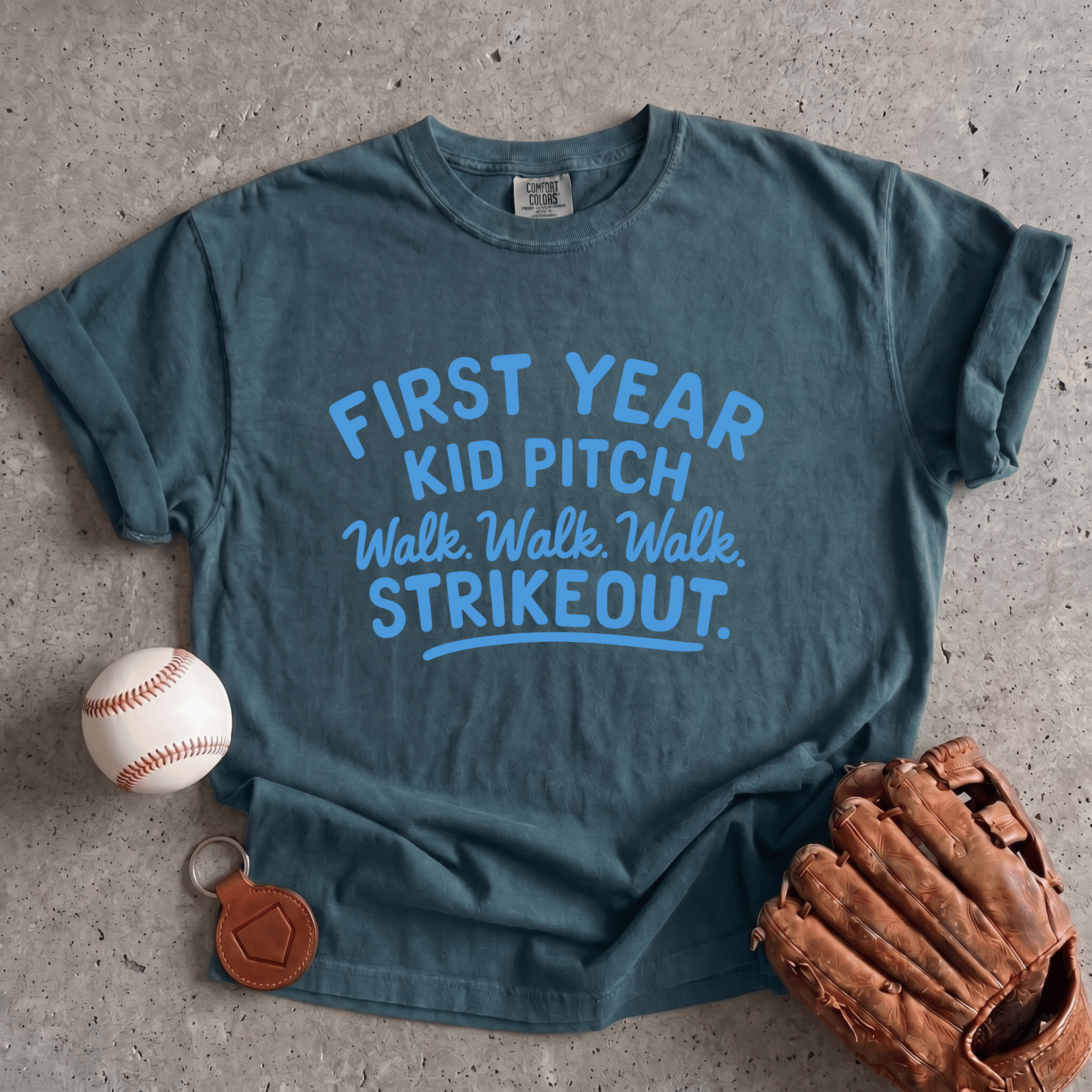 Collection of First Year Kid Pitch T-Shirt in a gallery layout
