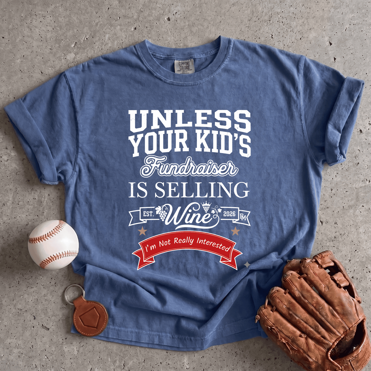 Wine Fundraiser Mom T-Shirt