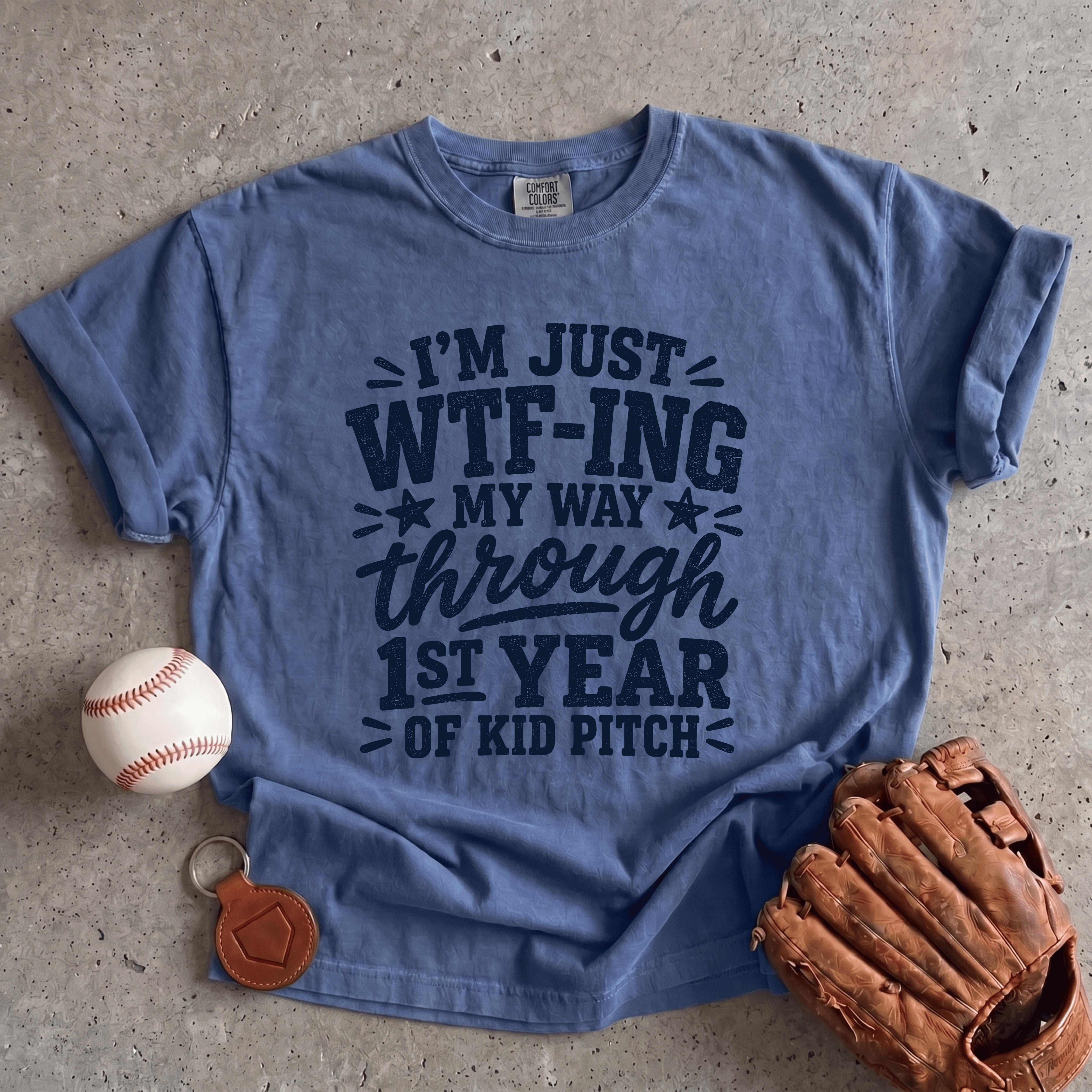Collection of First Year Kid Pitch T-Shirt in a gallery layout