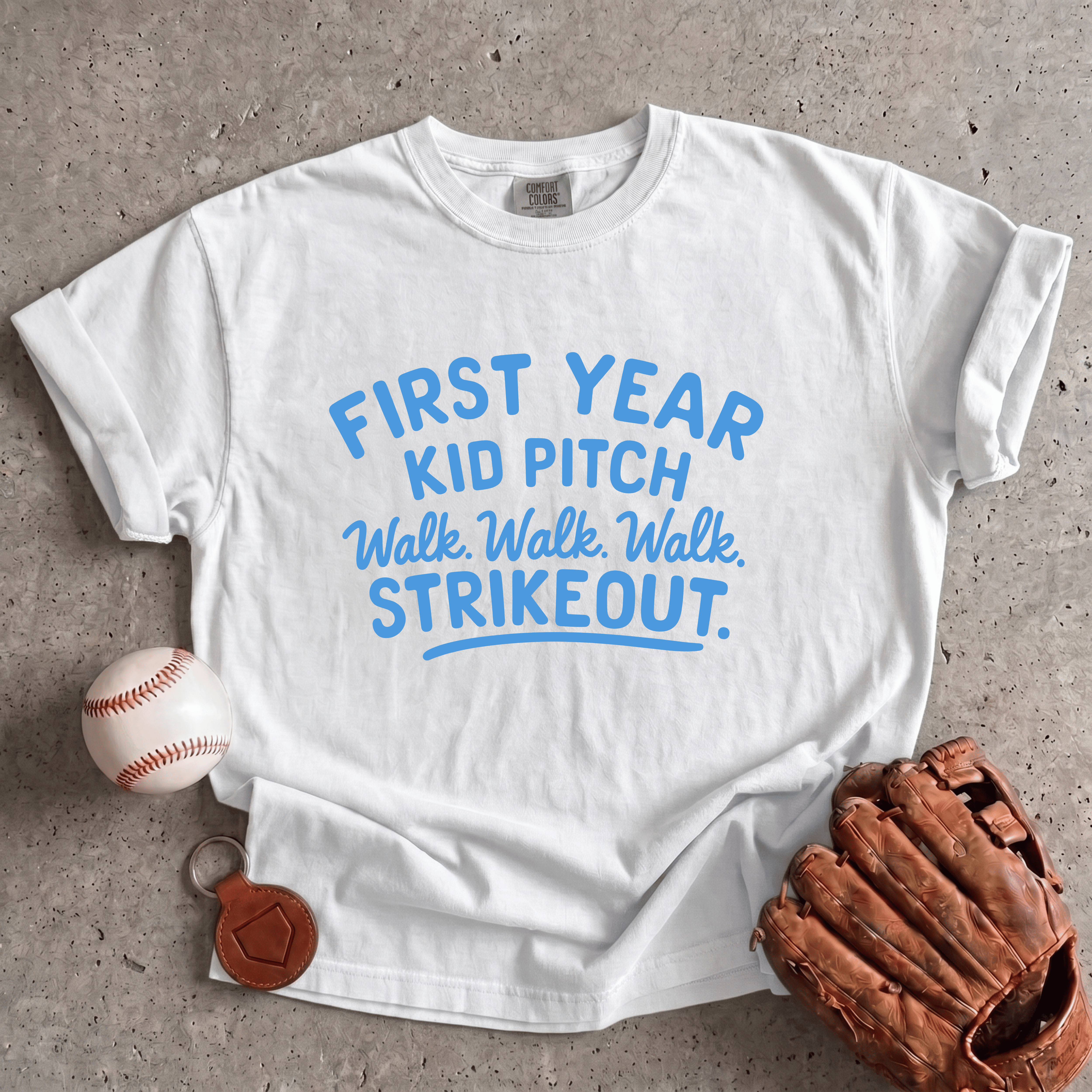 Collection of First Year Kid Pitch T-Shirt in a gallery layout