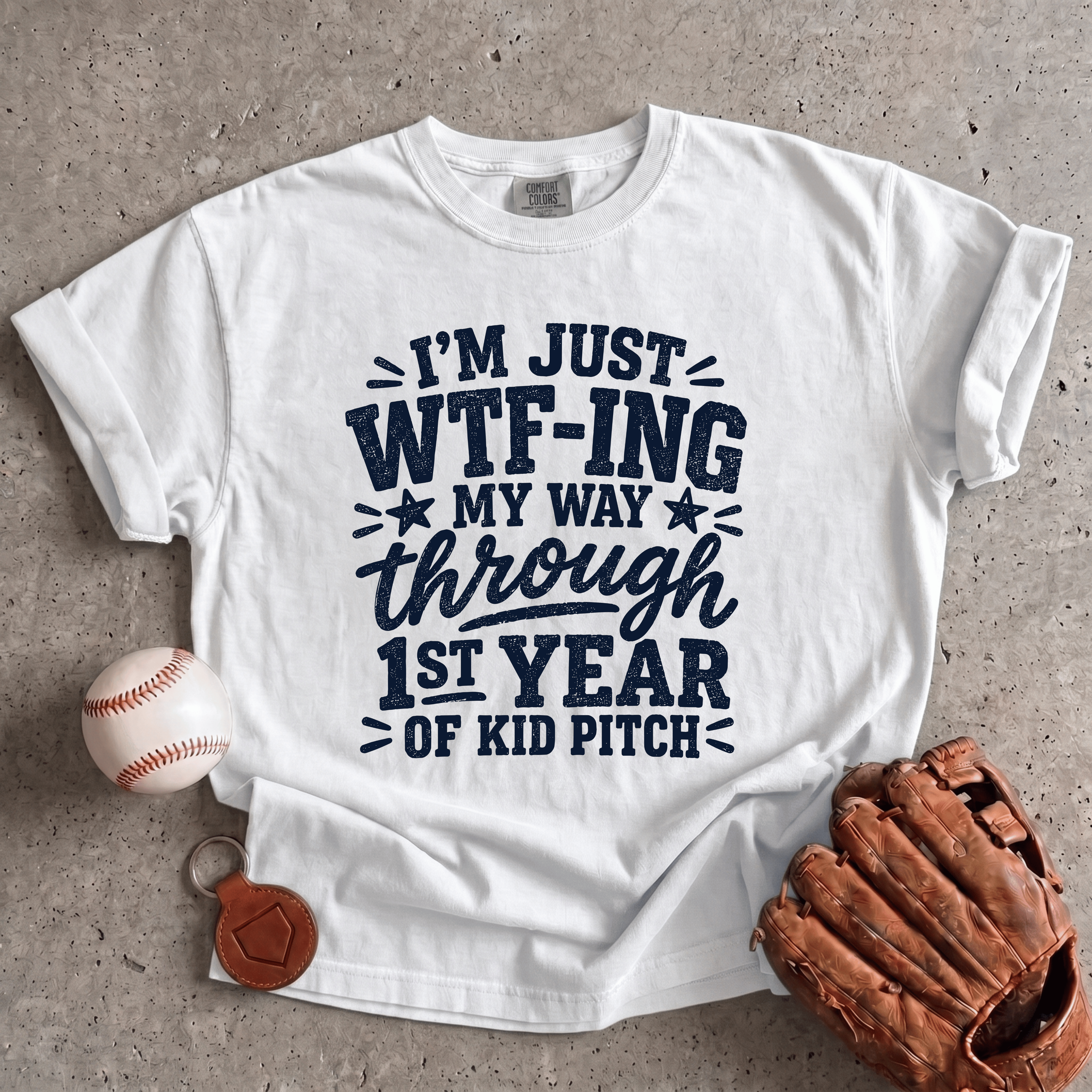Collection of First Year Kid Pitch T-Shirt in a gallery layout