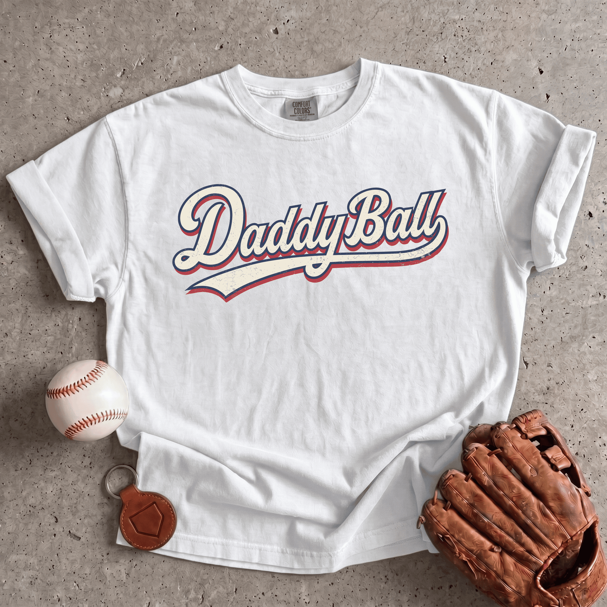 Daddy Ball Baseball Mom T-Shirt