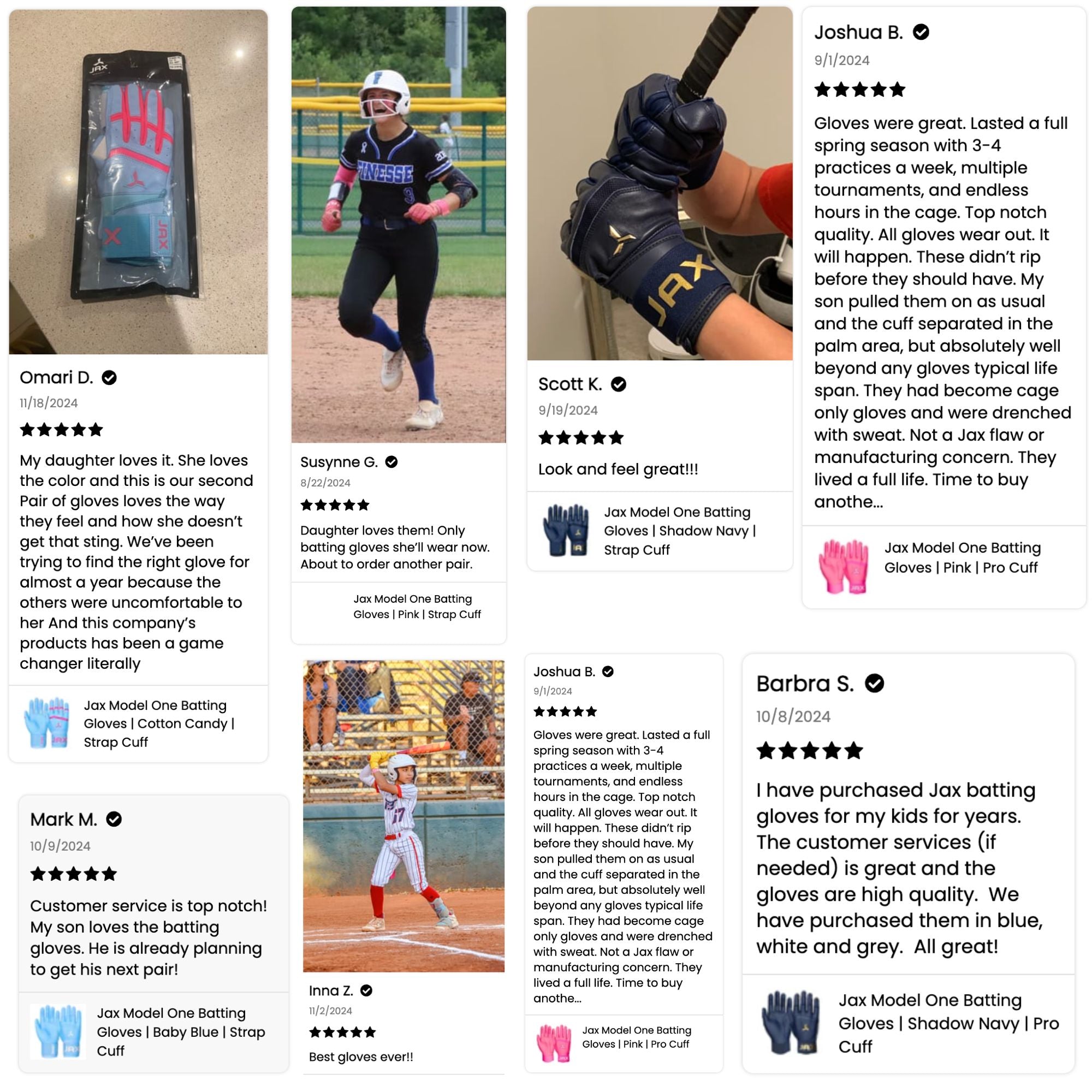 Collection of JAX Batting Gloves Platinum White Strap Cuff in a gallery layout