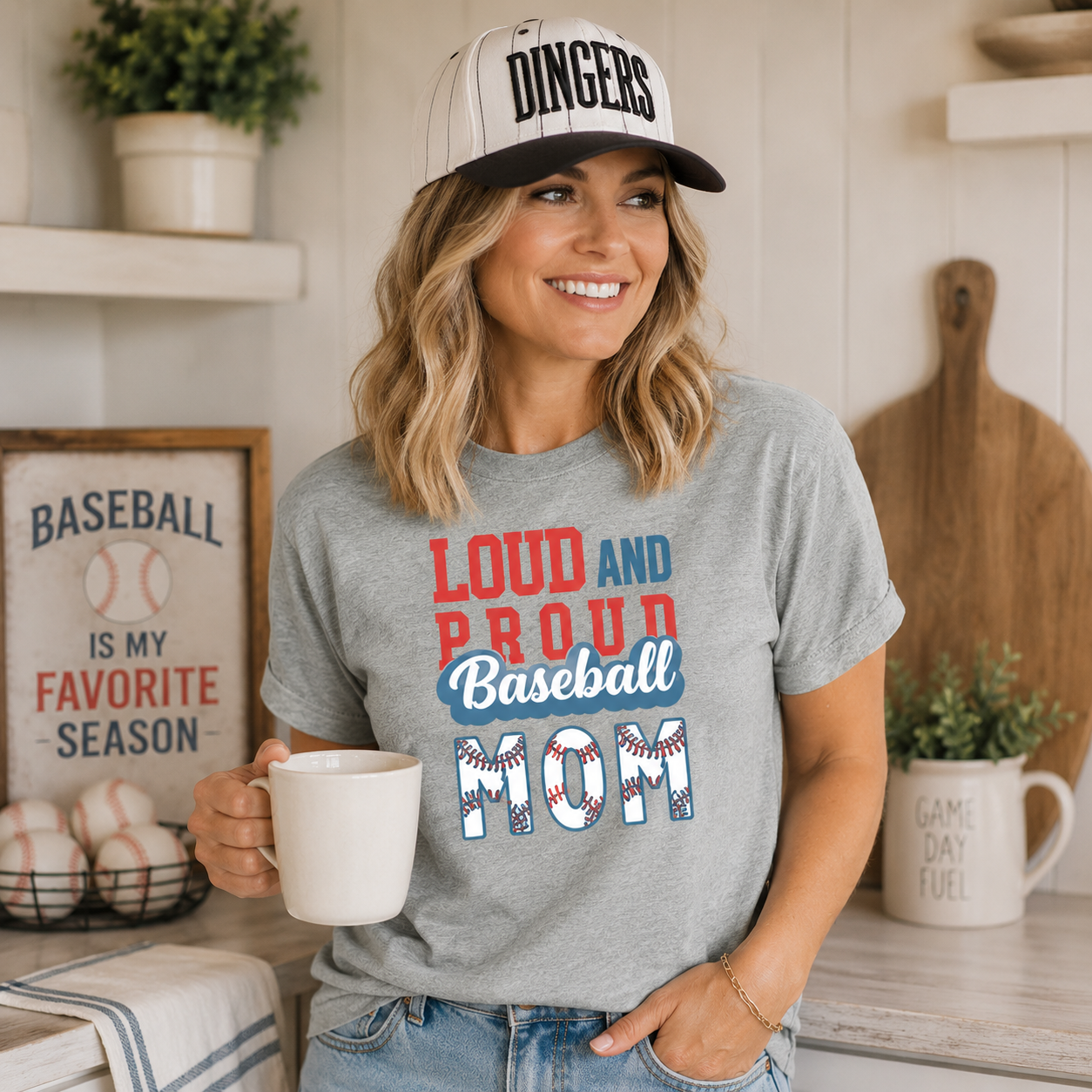 Loud And Proud Baseball Mom T-Shirt