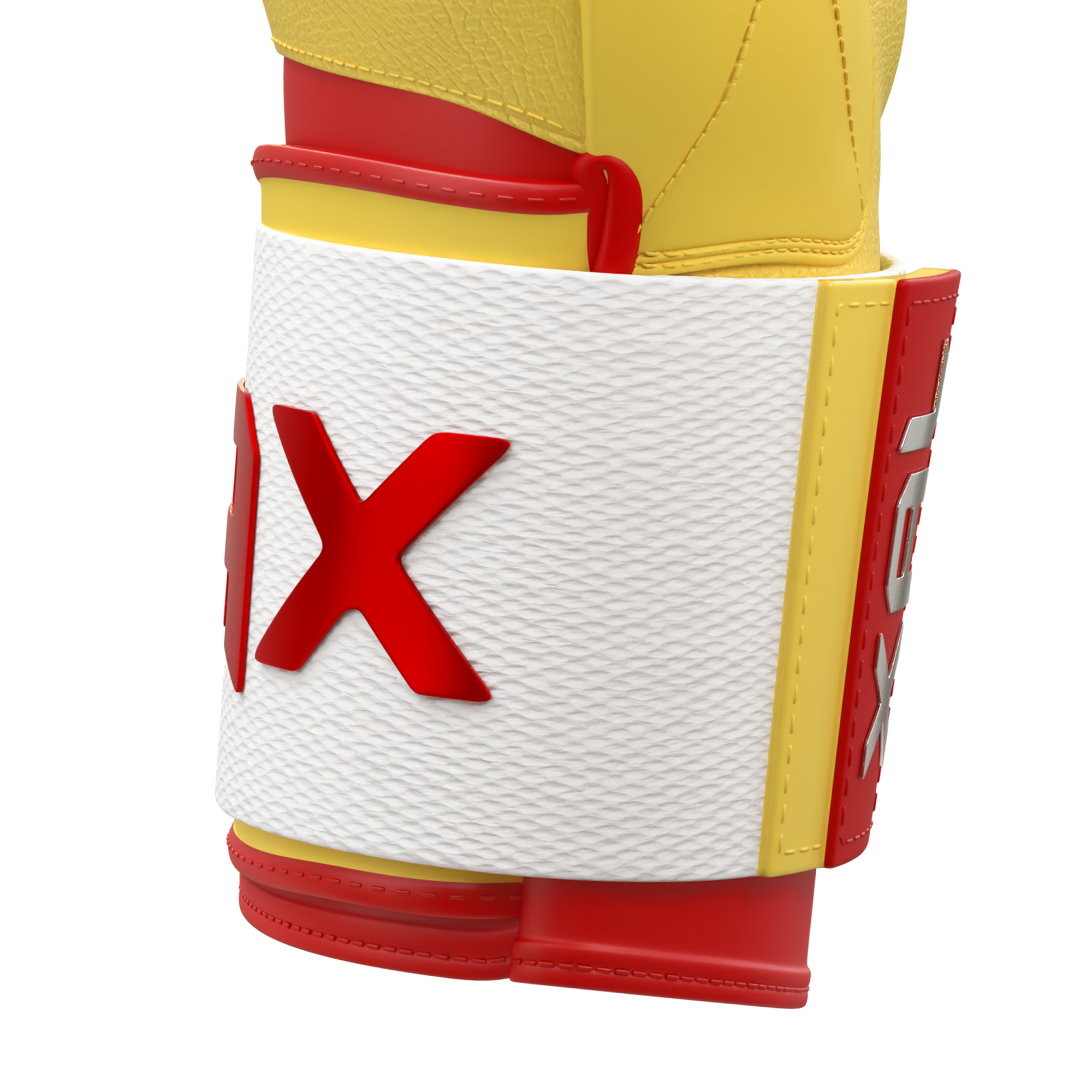 Collection of Close-up of a JAX batting  glove with a prominent JAX logo in a gallery layout