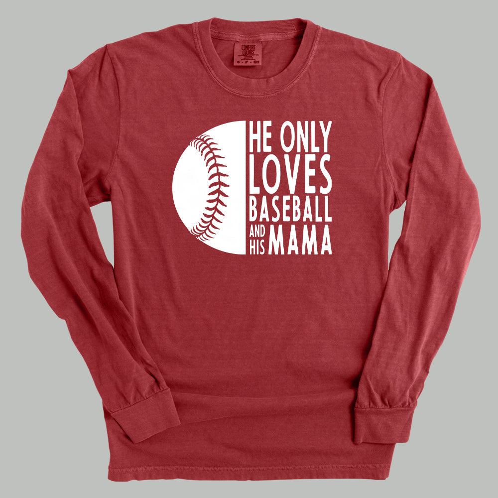 Collection of He Only Loves Baseball and His Mama | Baseball Mom Shirt in a gallery layout