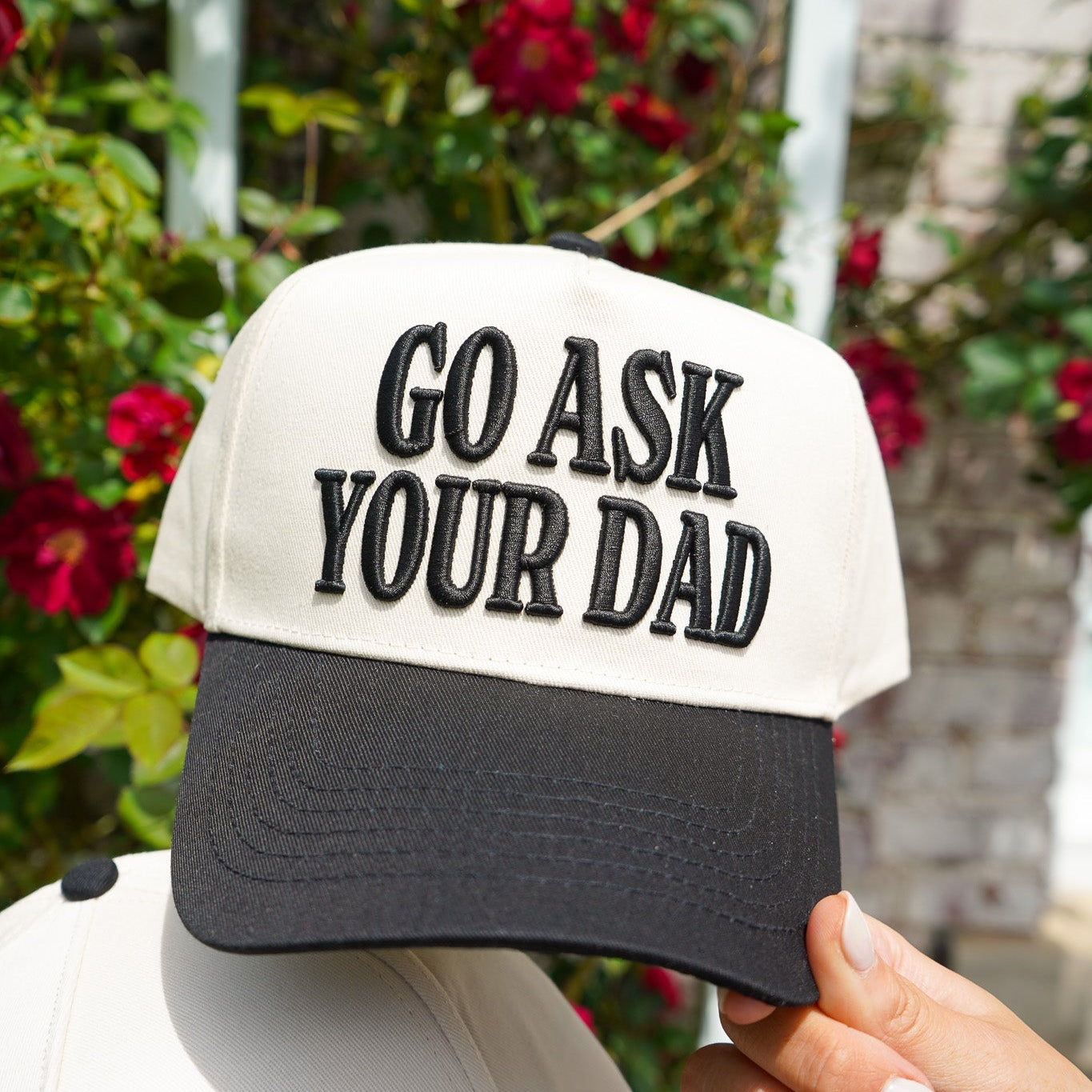 Go Ask Your Dad Hat | Funny Mom Trucker Snapback