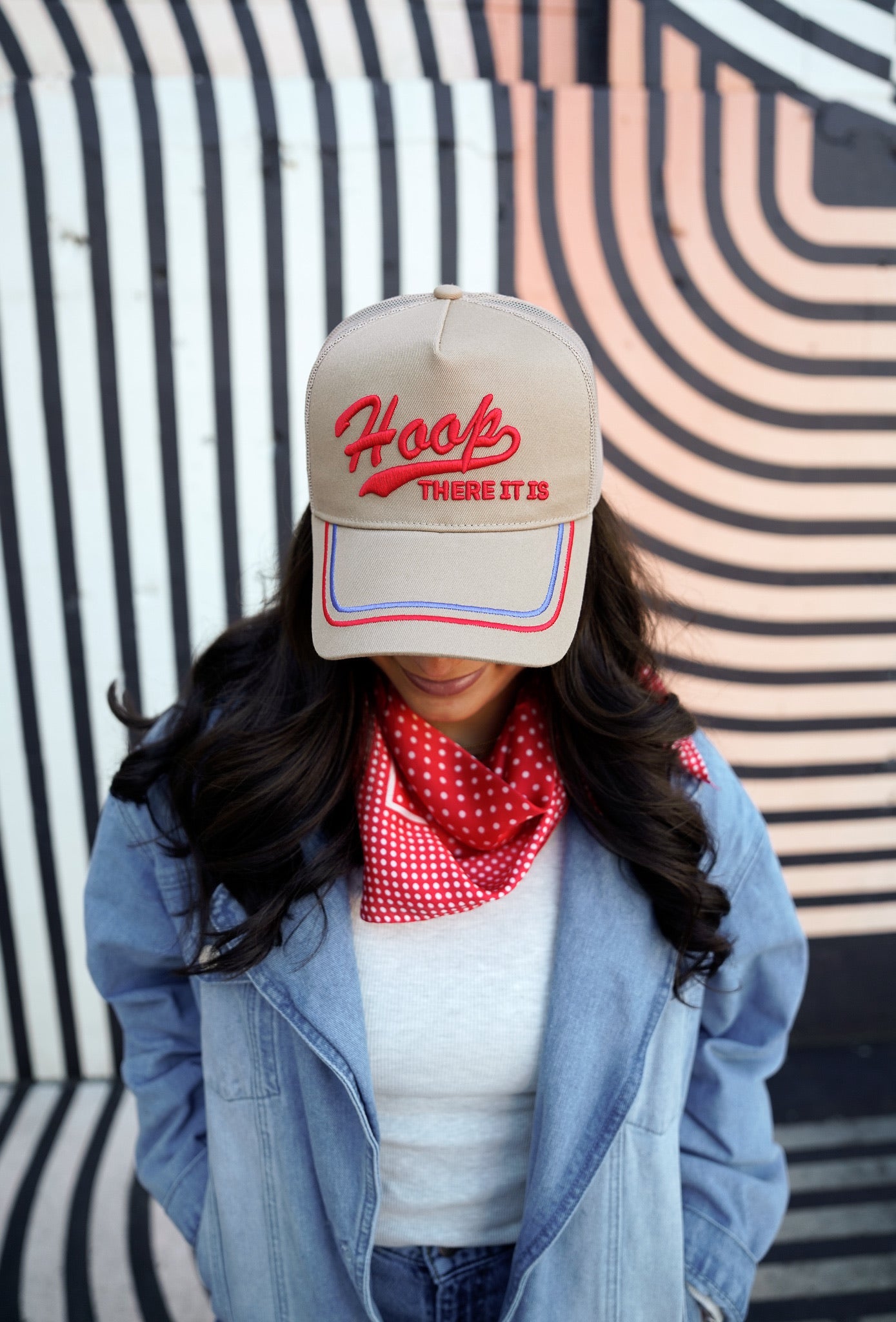 Collection of Hoop There It Is Hat | Tan Vintage Basketball Trucker in a gallery layout
