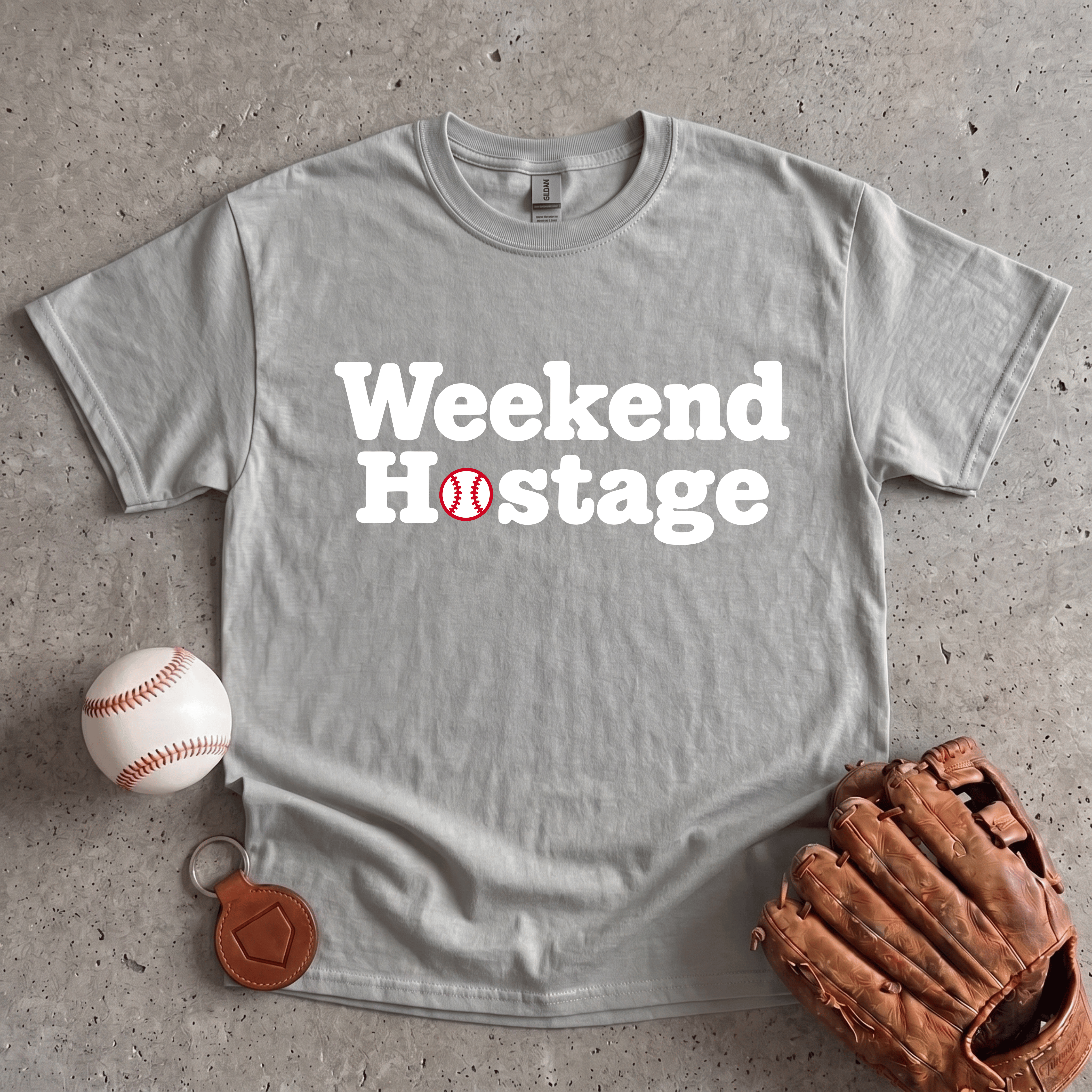 Collection of Weekend Hostage Baseball Parent T-Shirt in a gallery layout