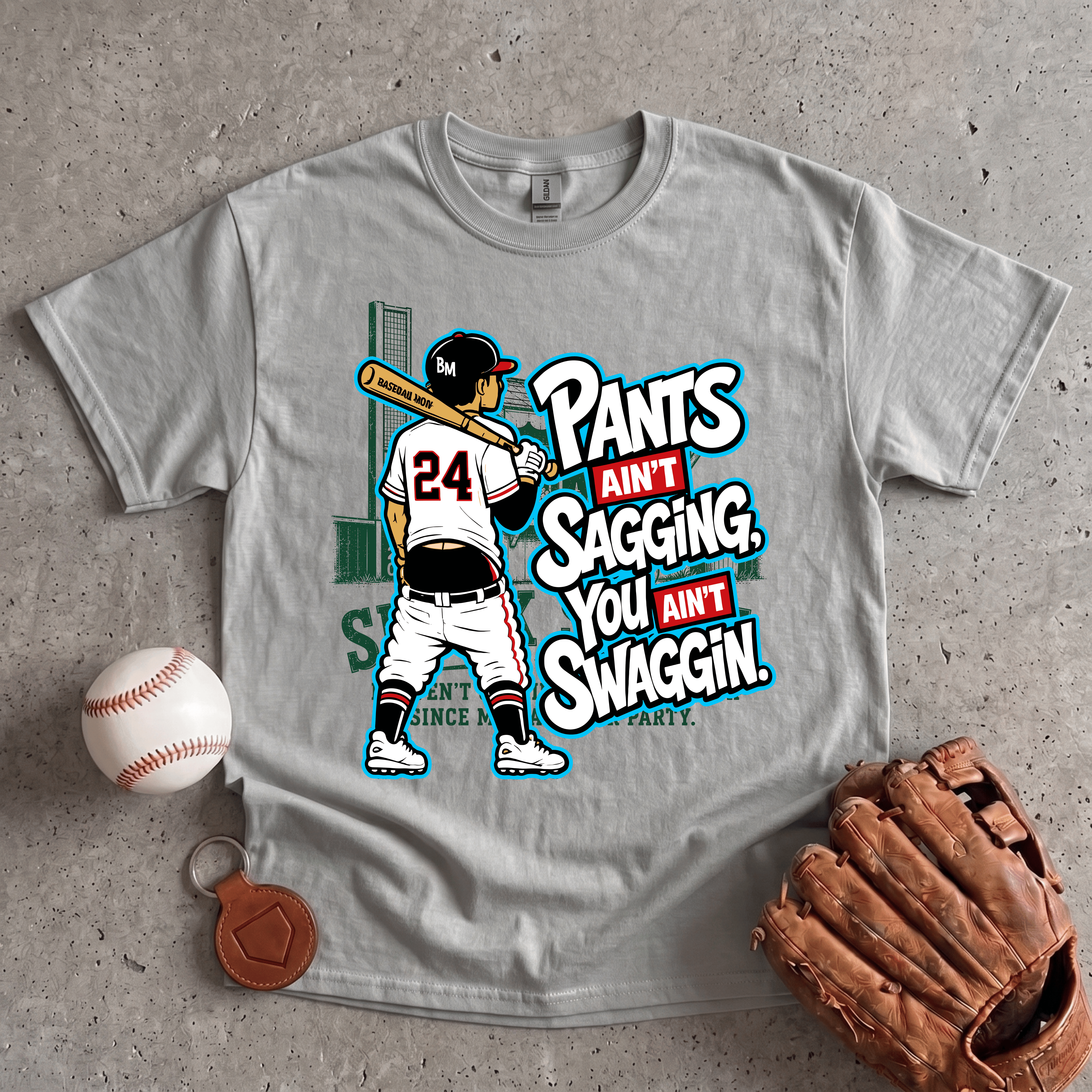 Collection of Pants Ain’t Sagging T-Shirt in a gallery layout