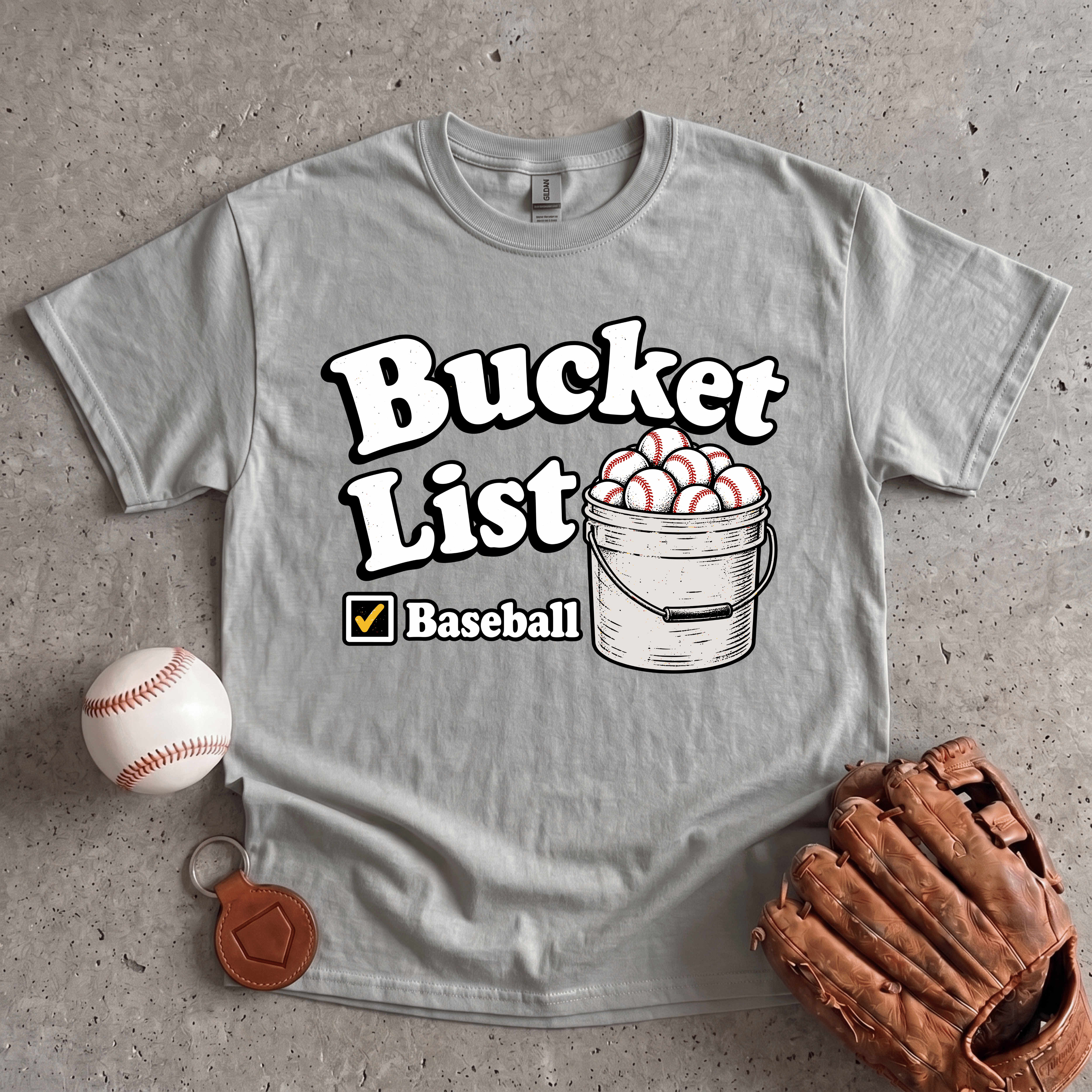 Collection of Bucket List T-Shirt in a gallery layout