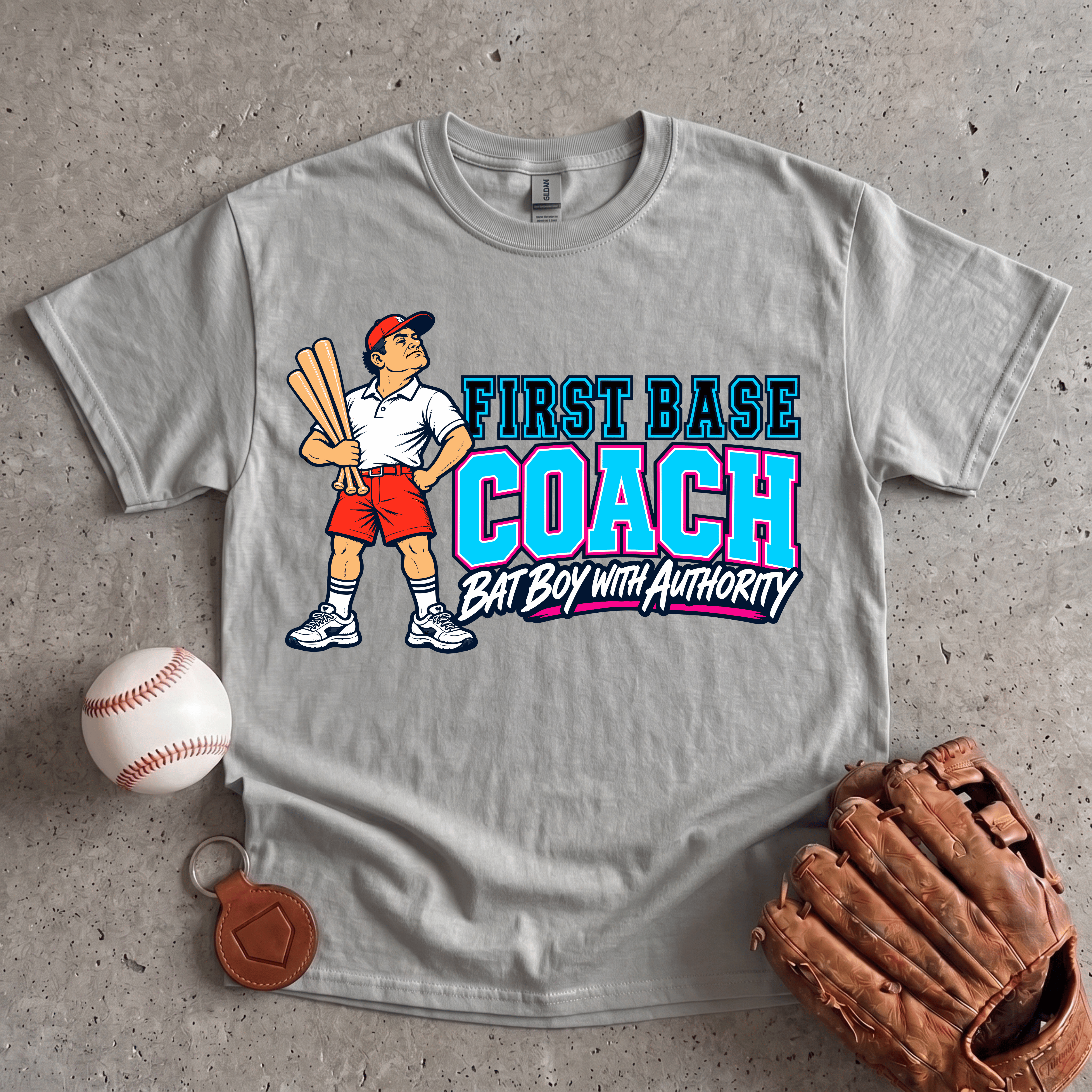 Collection of First Base Coach Life T-Shirt in a gallery layout