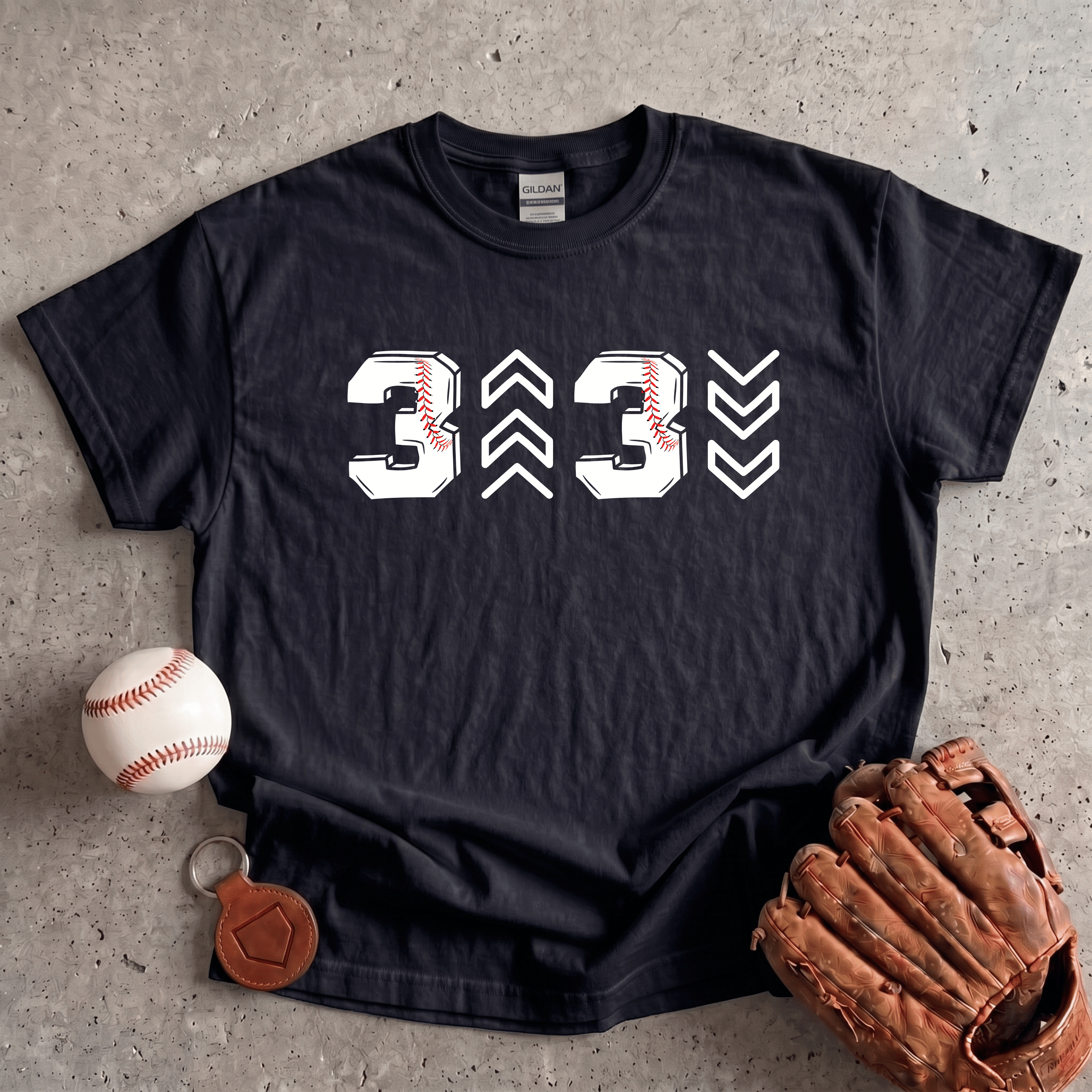 Collection of Three Up Three Down T-Shirt in a gallery layout