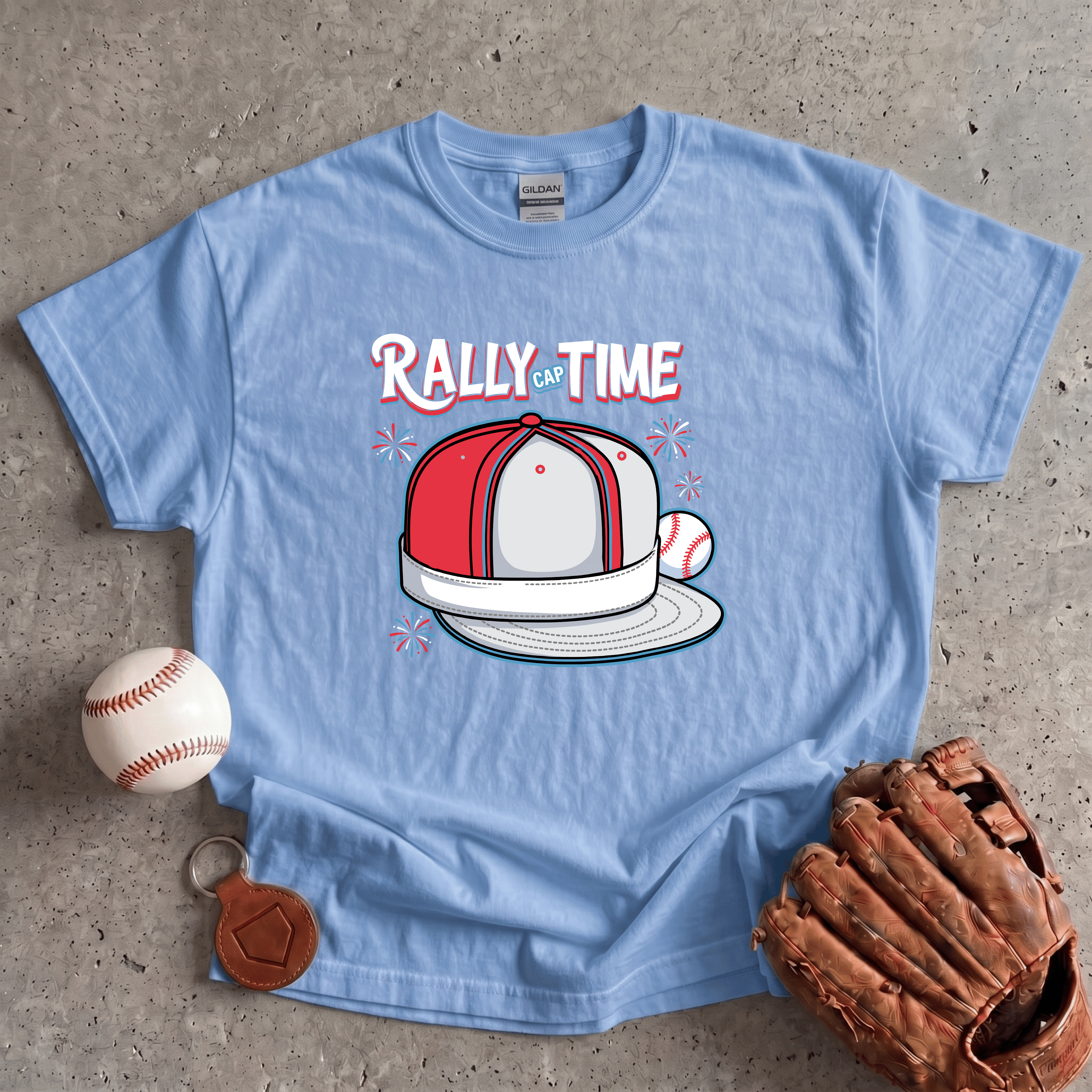 Collection of Rally Cap T-Shirt in a gallery layout