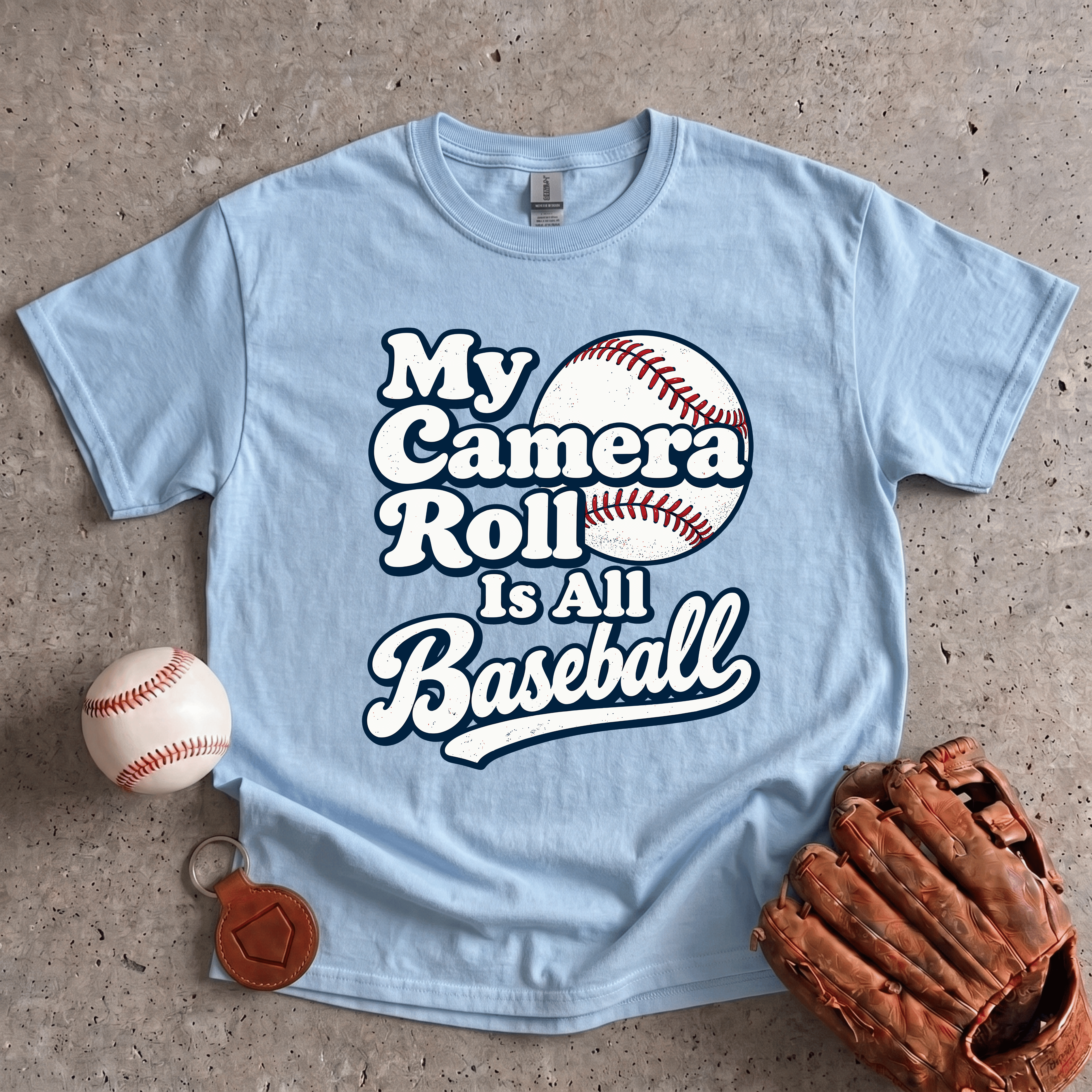 Collection of My Camera Roll Is All Baseball T-Shirt in a gallery layout