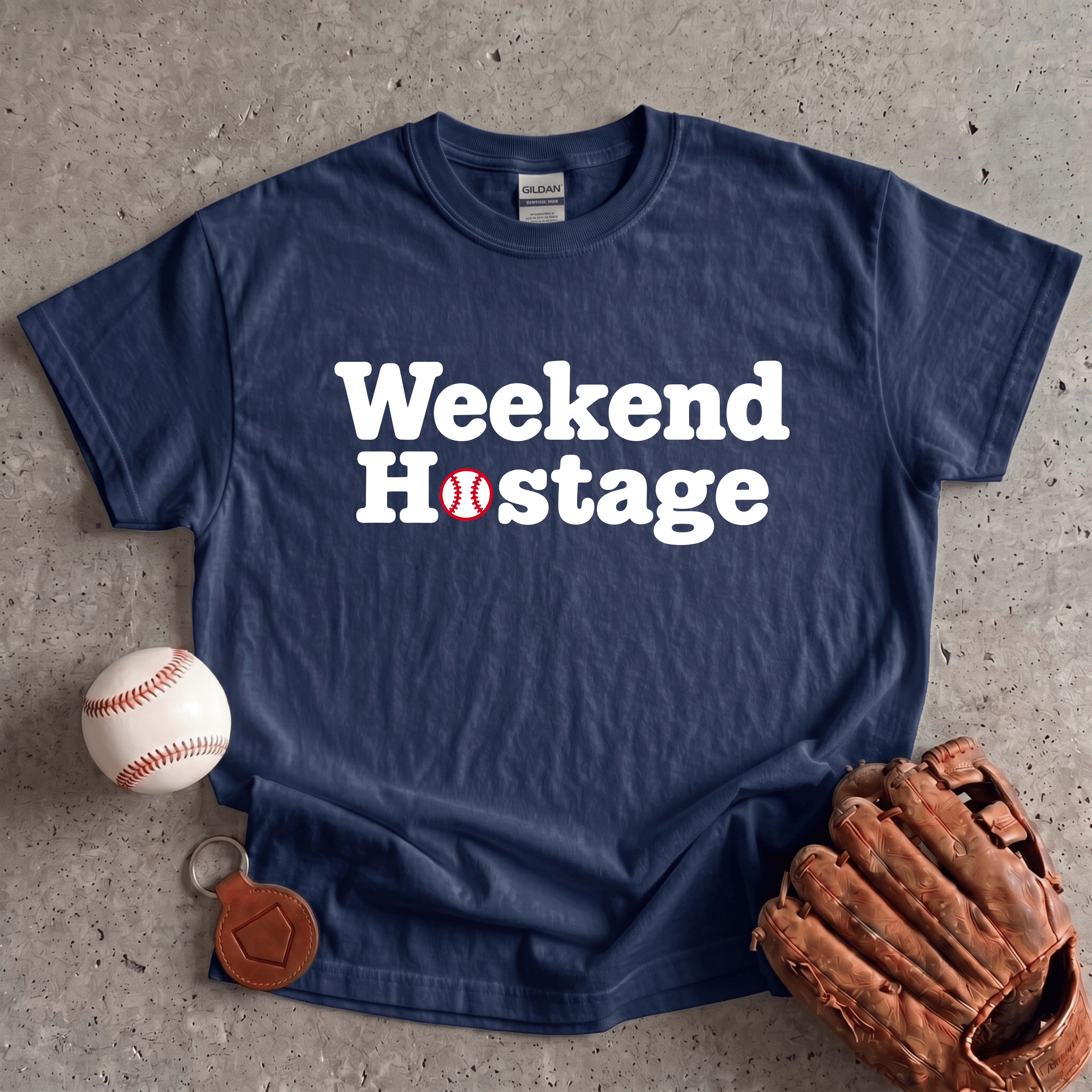 Collection of Weekend Hostage Baseball Parent T-Shirt in a gallery layout